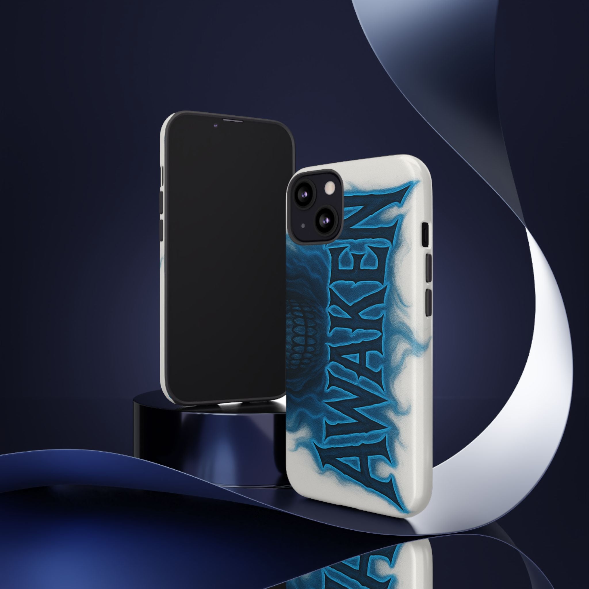 Awaken Skull Blue Flame Phone Case