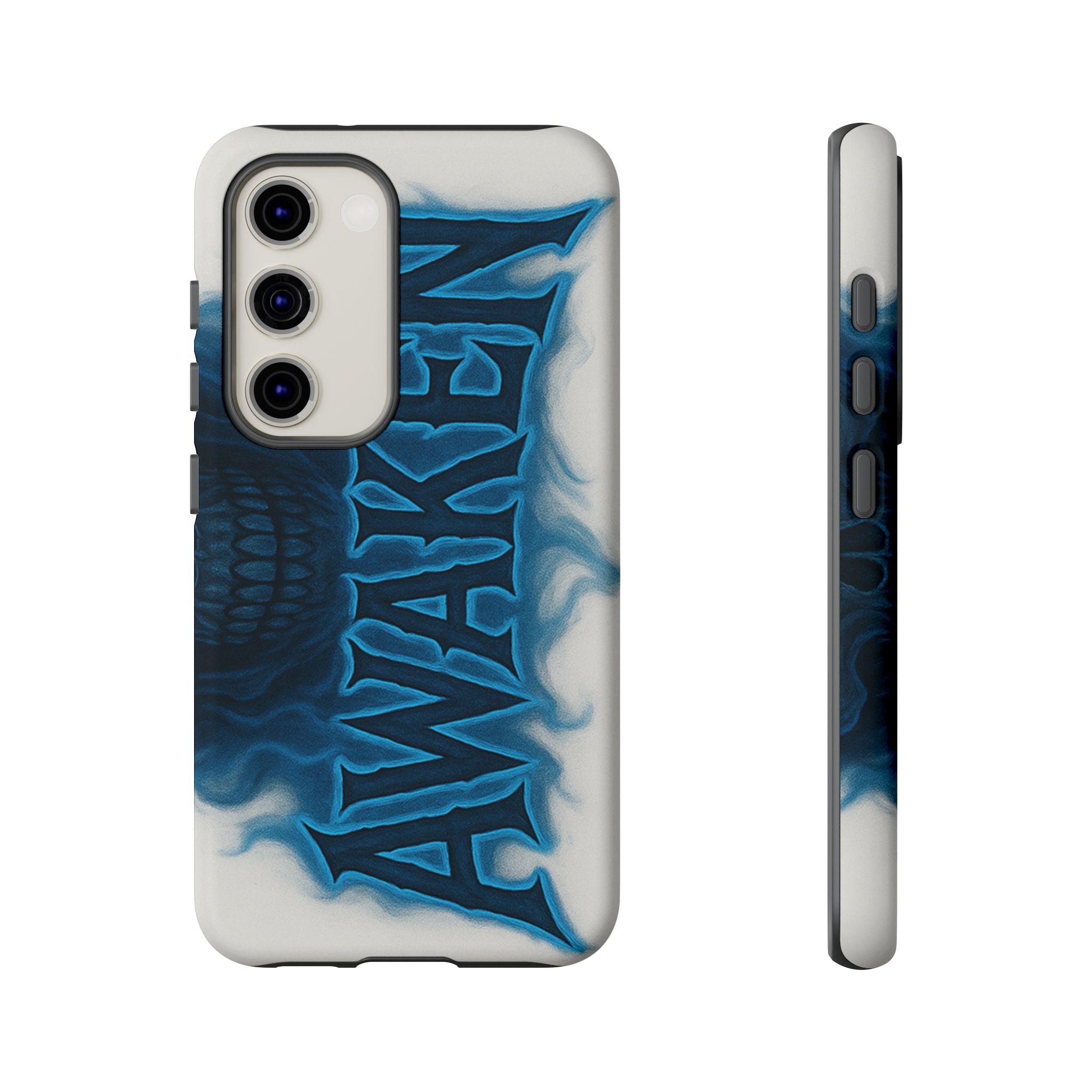 Awaken Skull Blue Flame Phone Case
