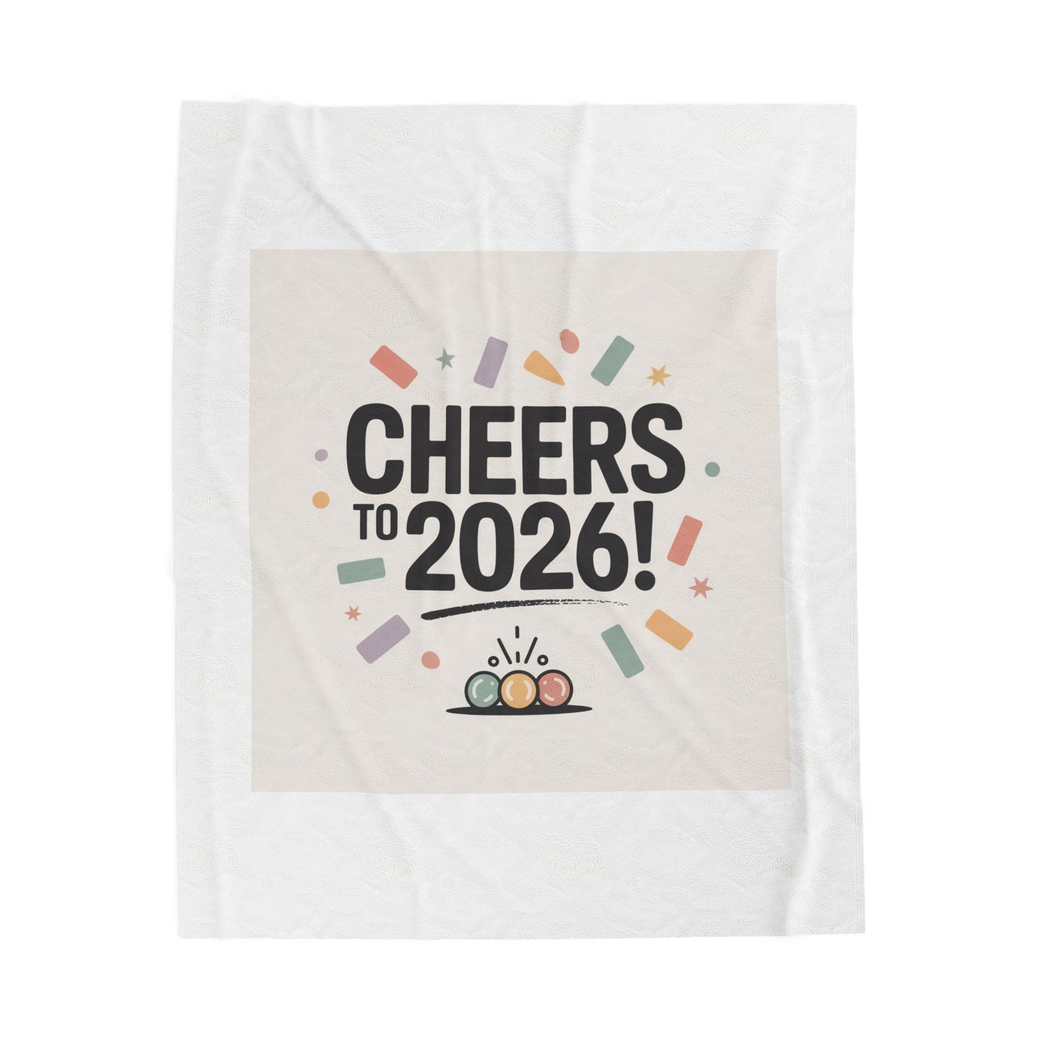 Cheers to 2026! Plush Blanket | 2026 goals, new year motivation