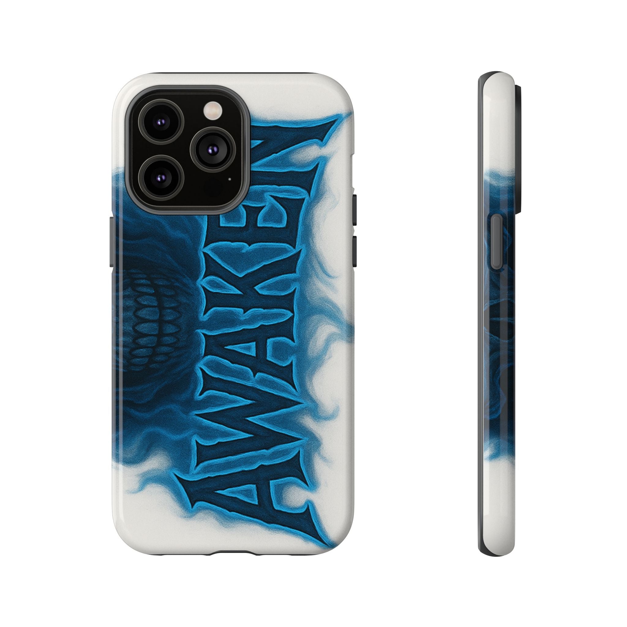 Awaken Skull Blue Flame Phone Case