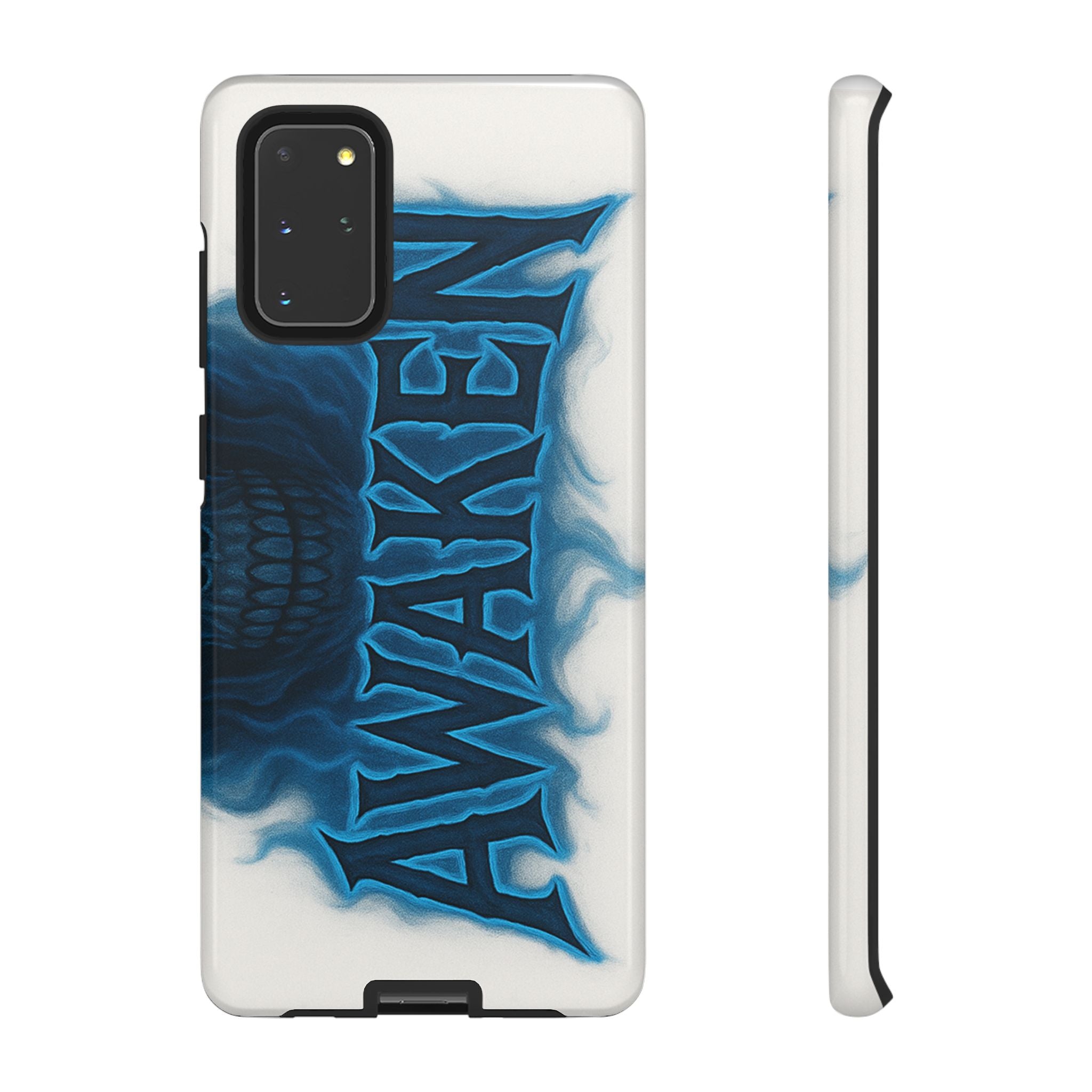 Awaken Skull Blue Flame Phone Case
