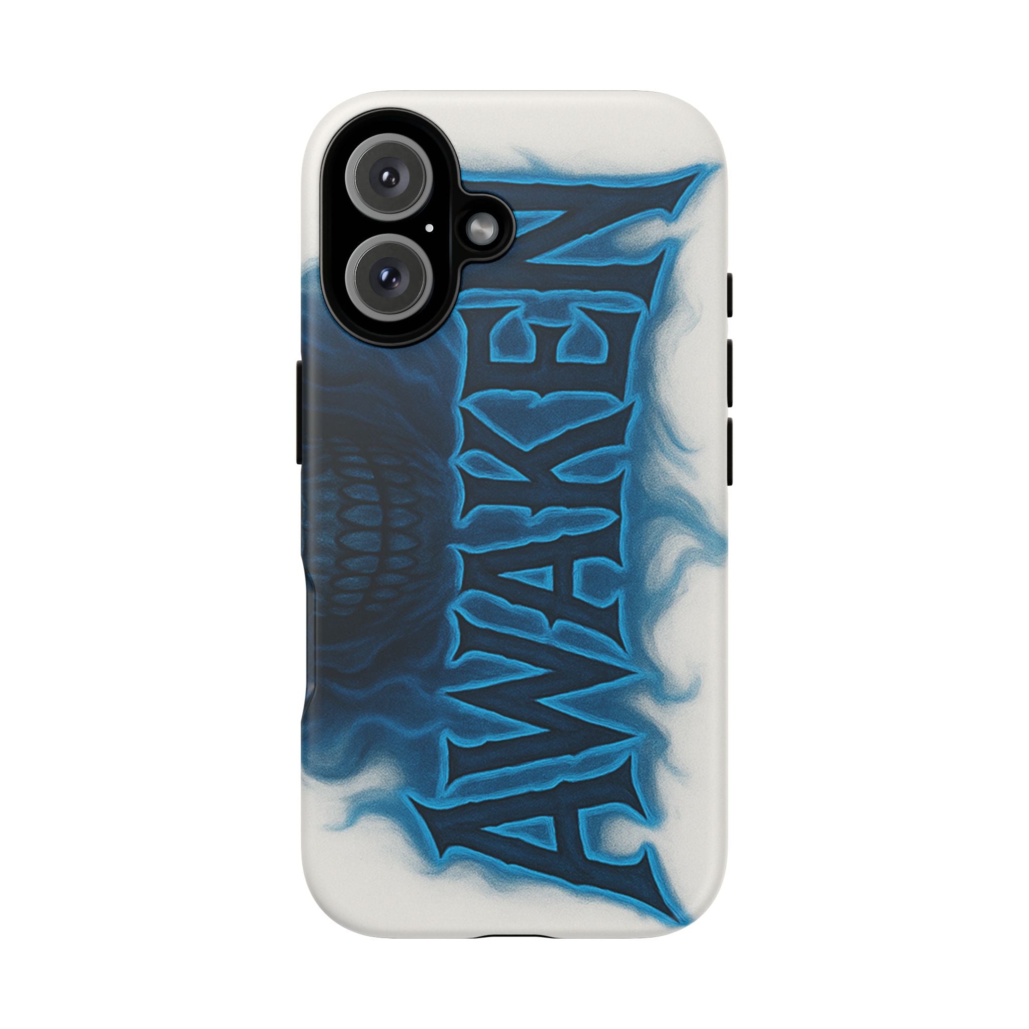 Awaken Skull Blue Flame Phone Case