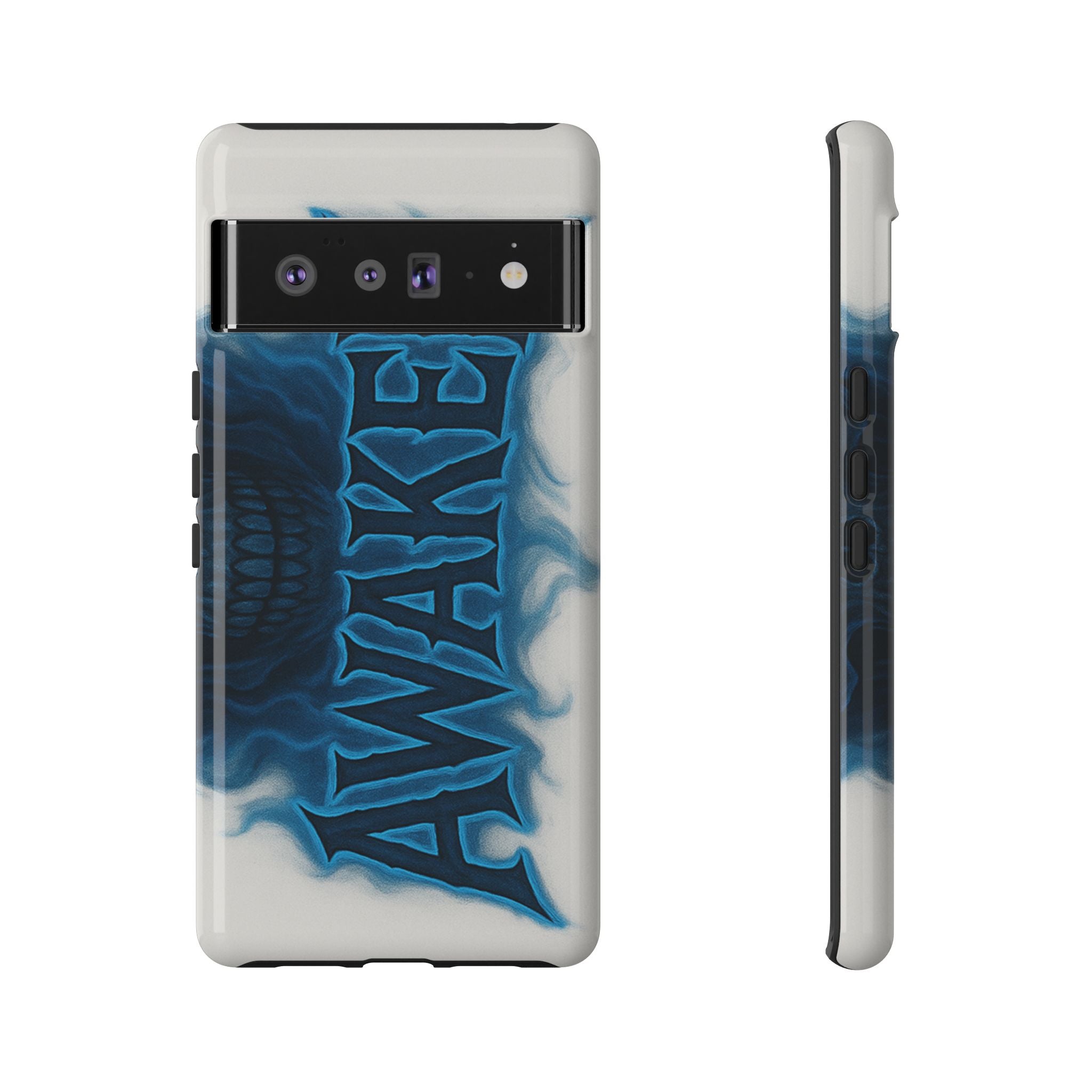 Awaken Skull Blue Flame Phone Case