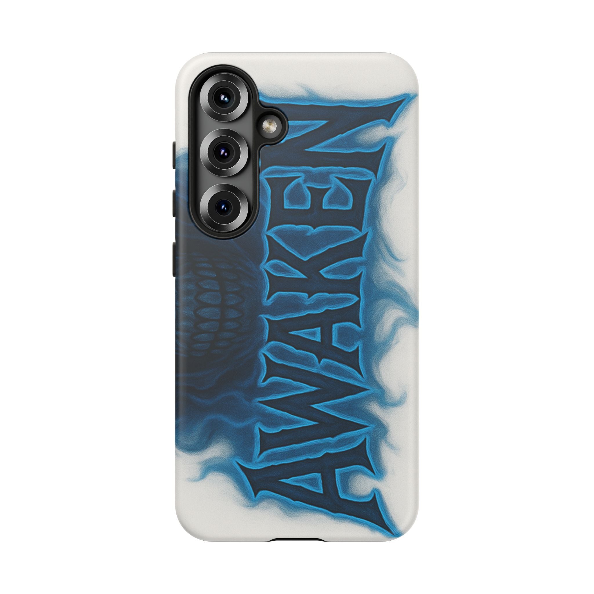 Awaken Skull Blue Flame Phone Case