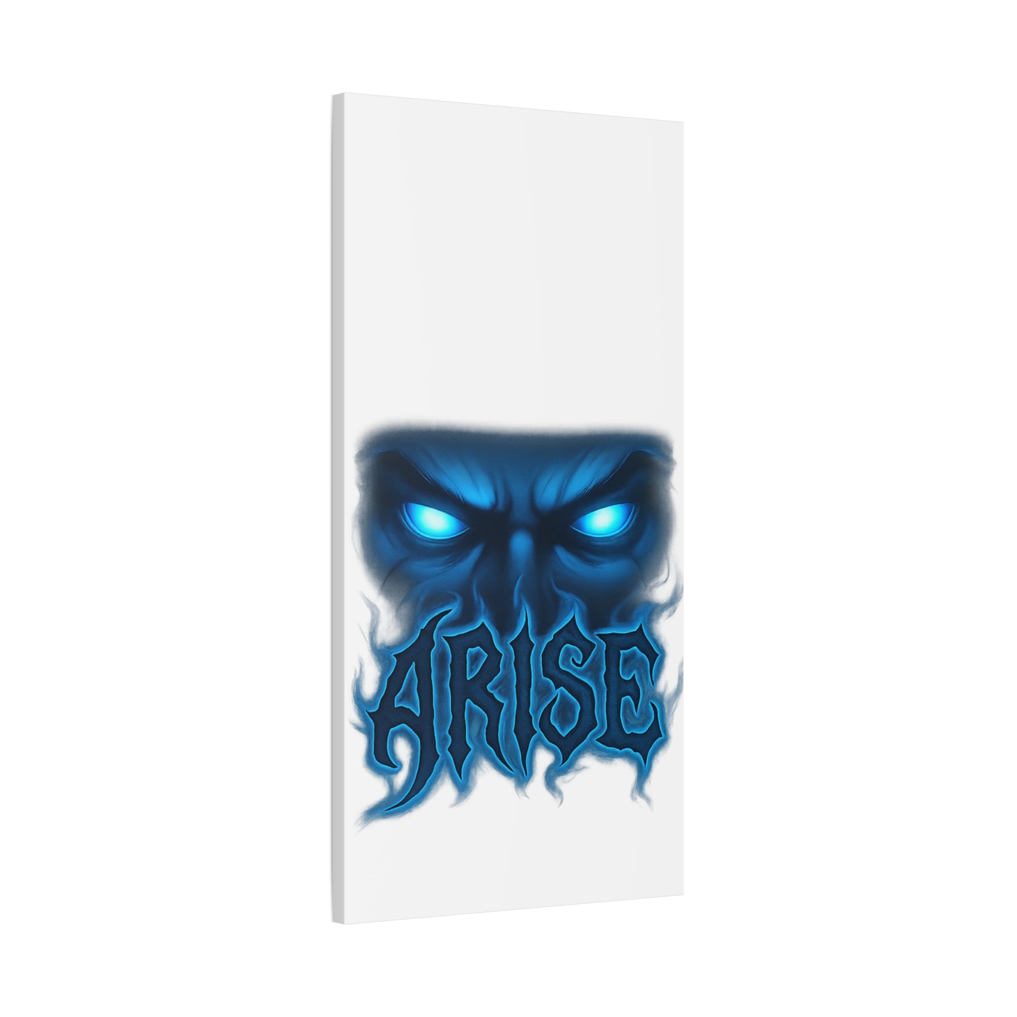 Arise Blue Demon Canvas Wall Art — Matte Stretched Horror Poster