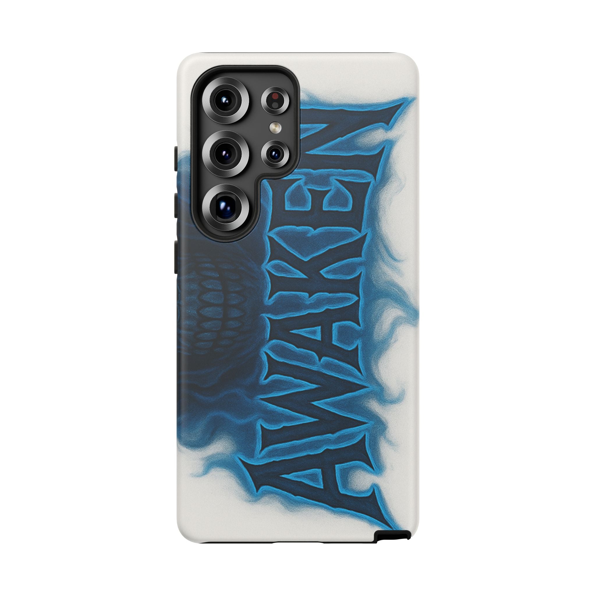 Awaken Skull Blue Flame Phone Case
