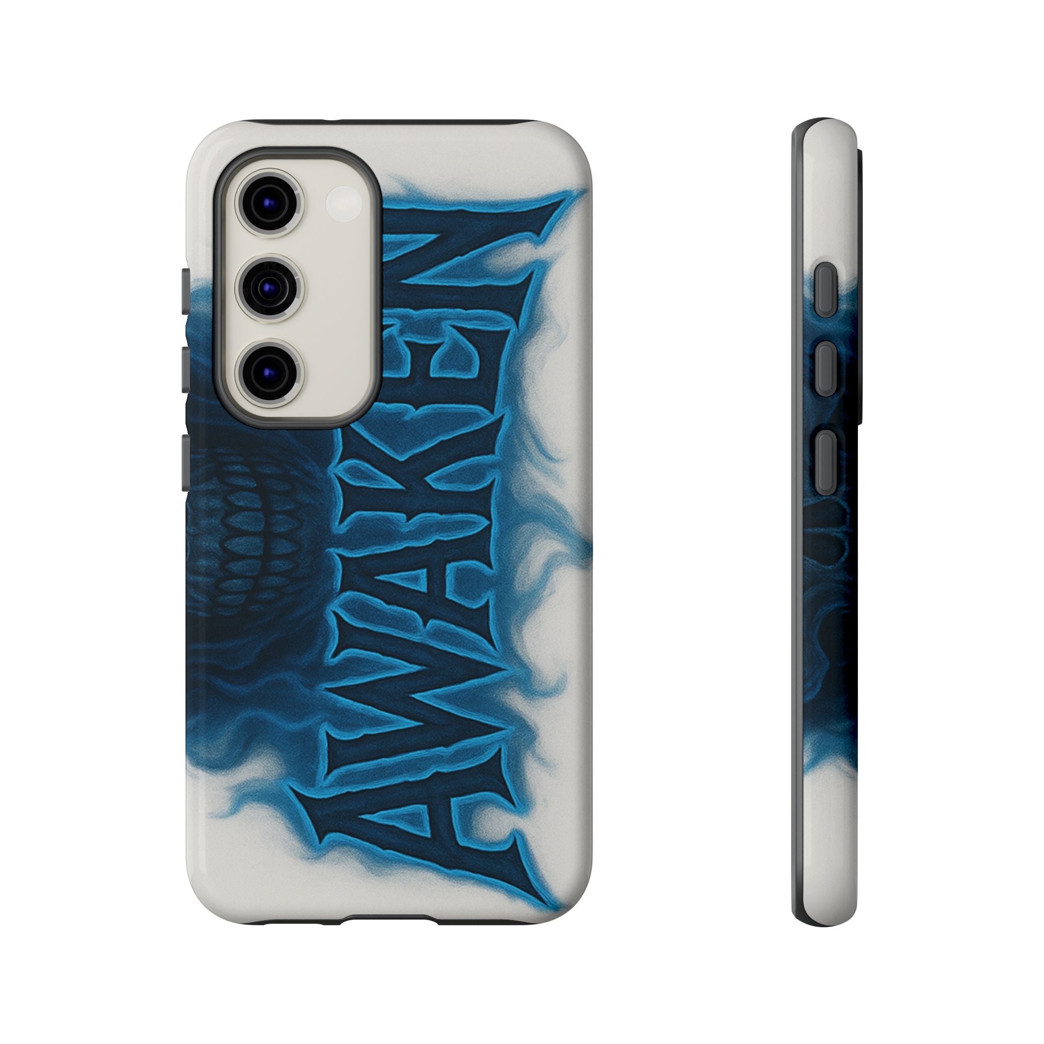 Awaken Skull Blue Flame Phone Case
