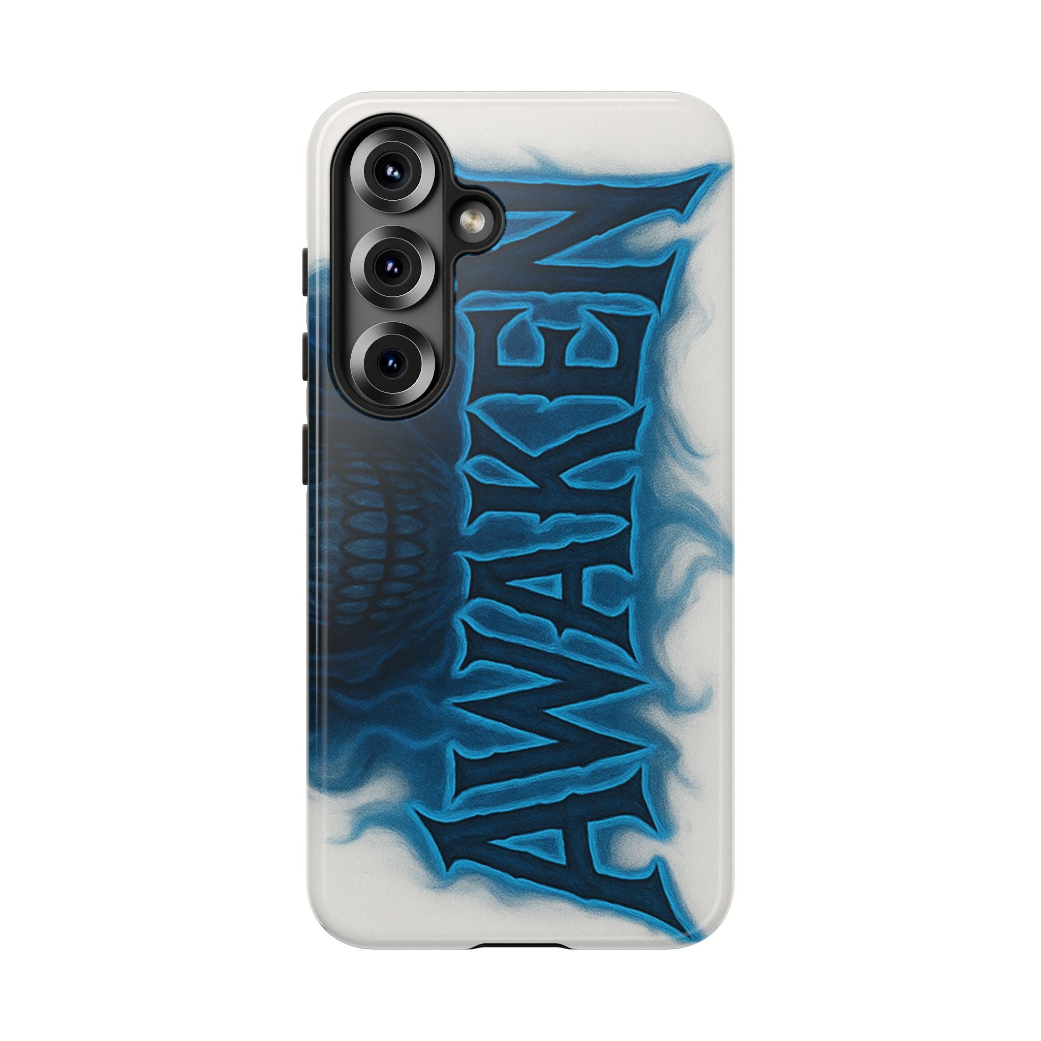 Awaken Skull Blue Flame Phone Case