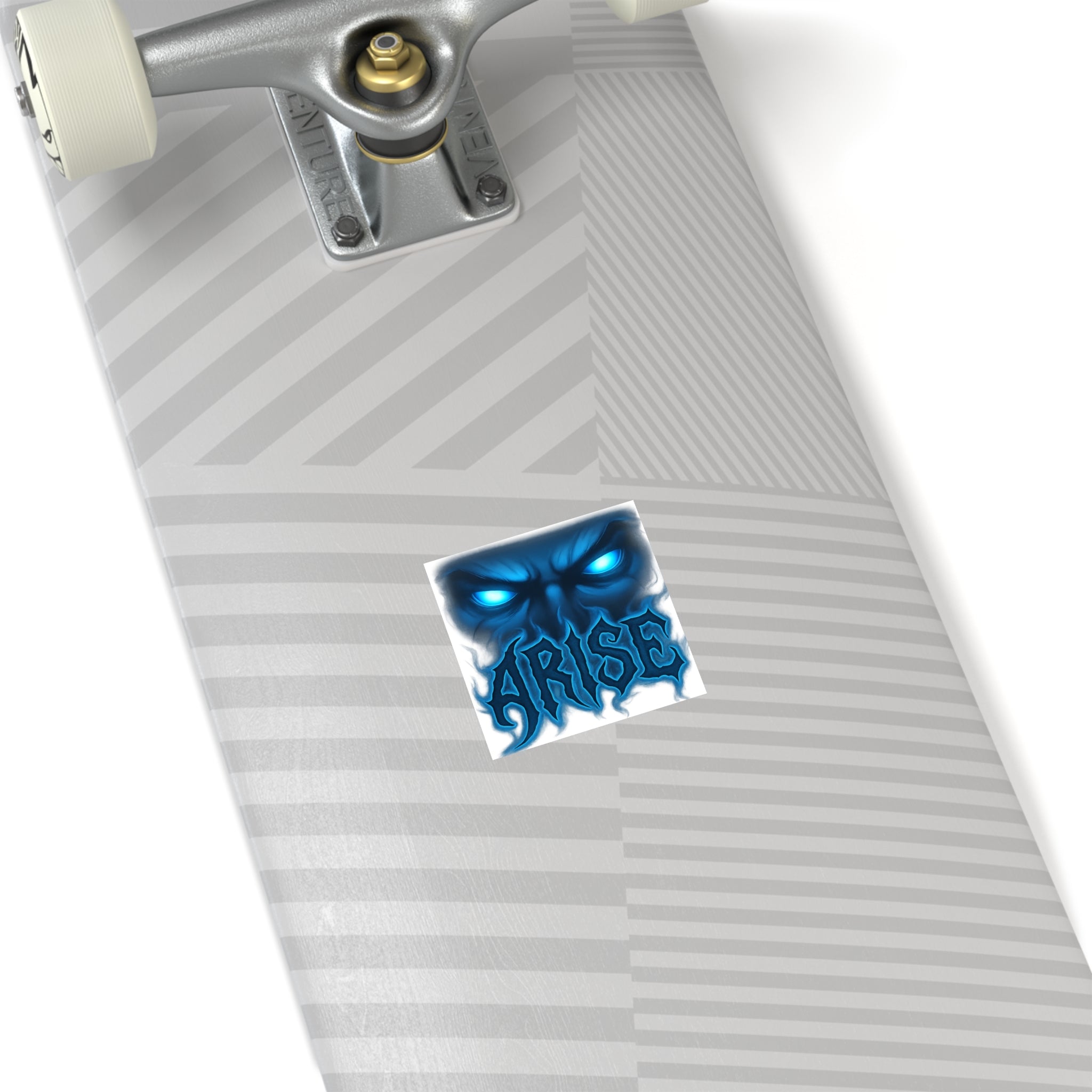 Arise Blue Demon Eyes Square Sticker — Dark Fantasy Vinyl Decal