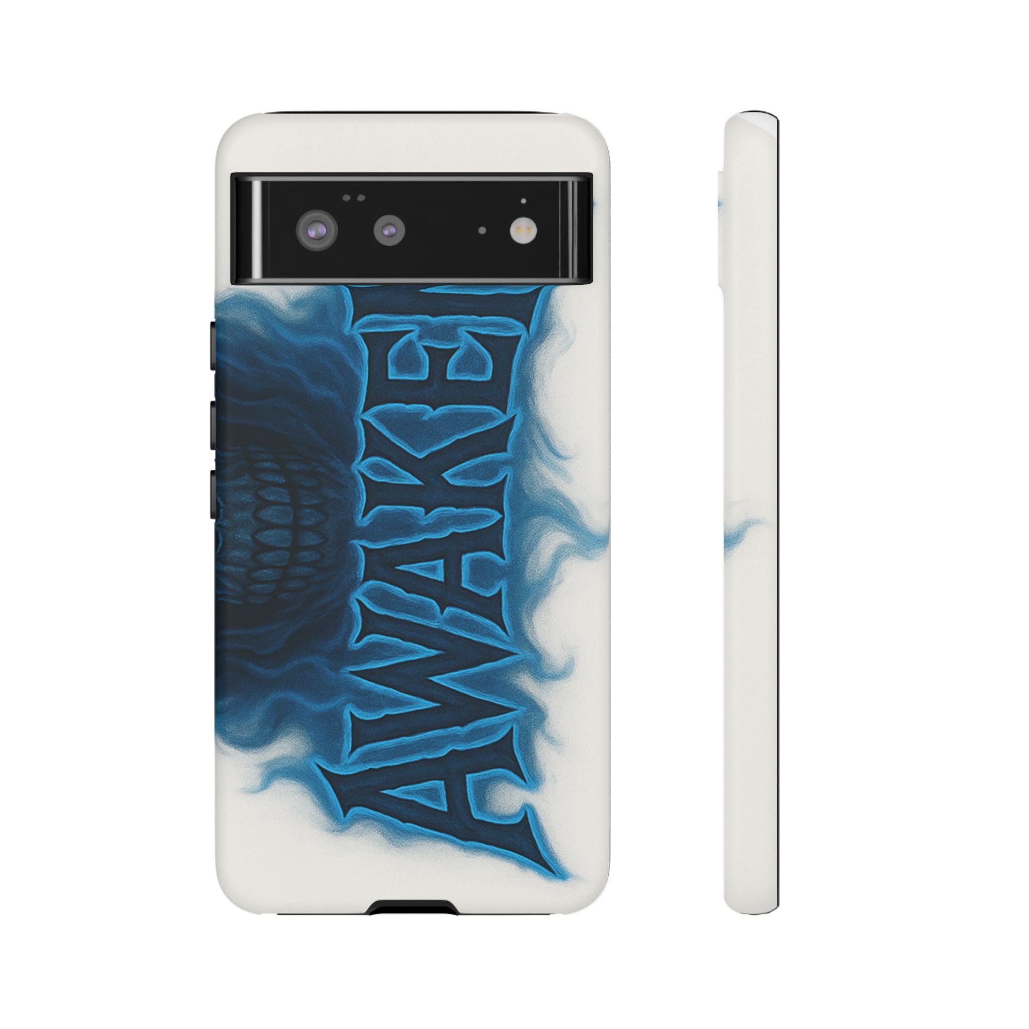 Awaken Skull Blue Flame Phone Case