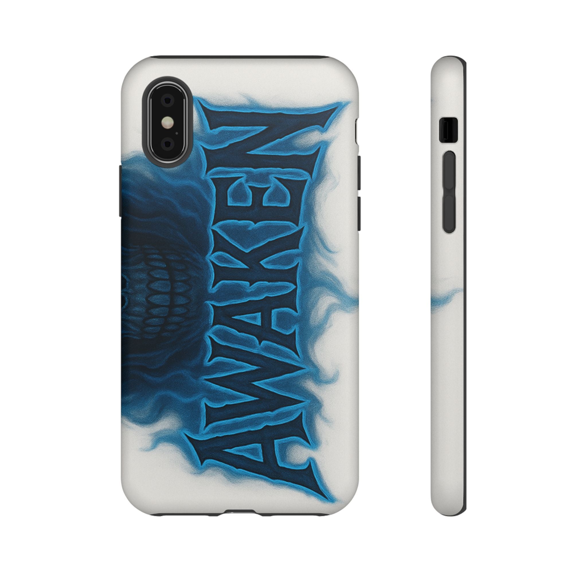 Awaken Skull Blue Flame Phone Case