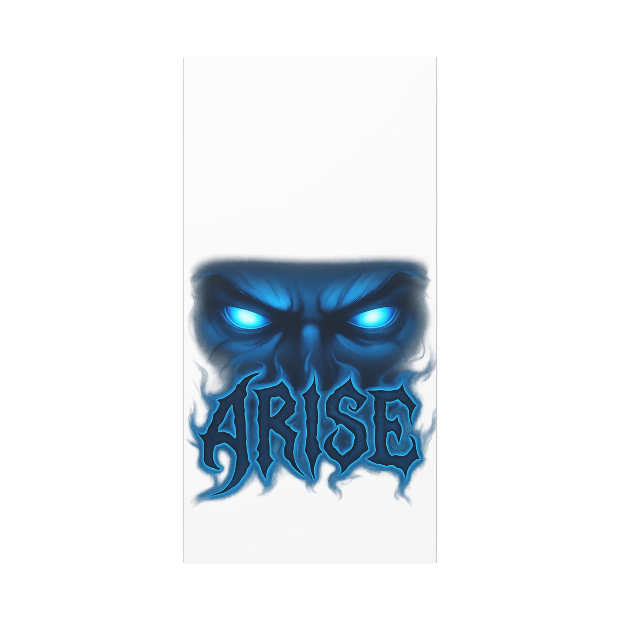 Arise Blue Demon Canvas Wall Art — Matte Stretched Horror Poster