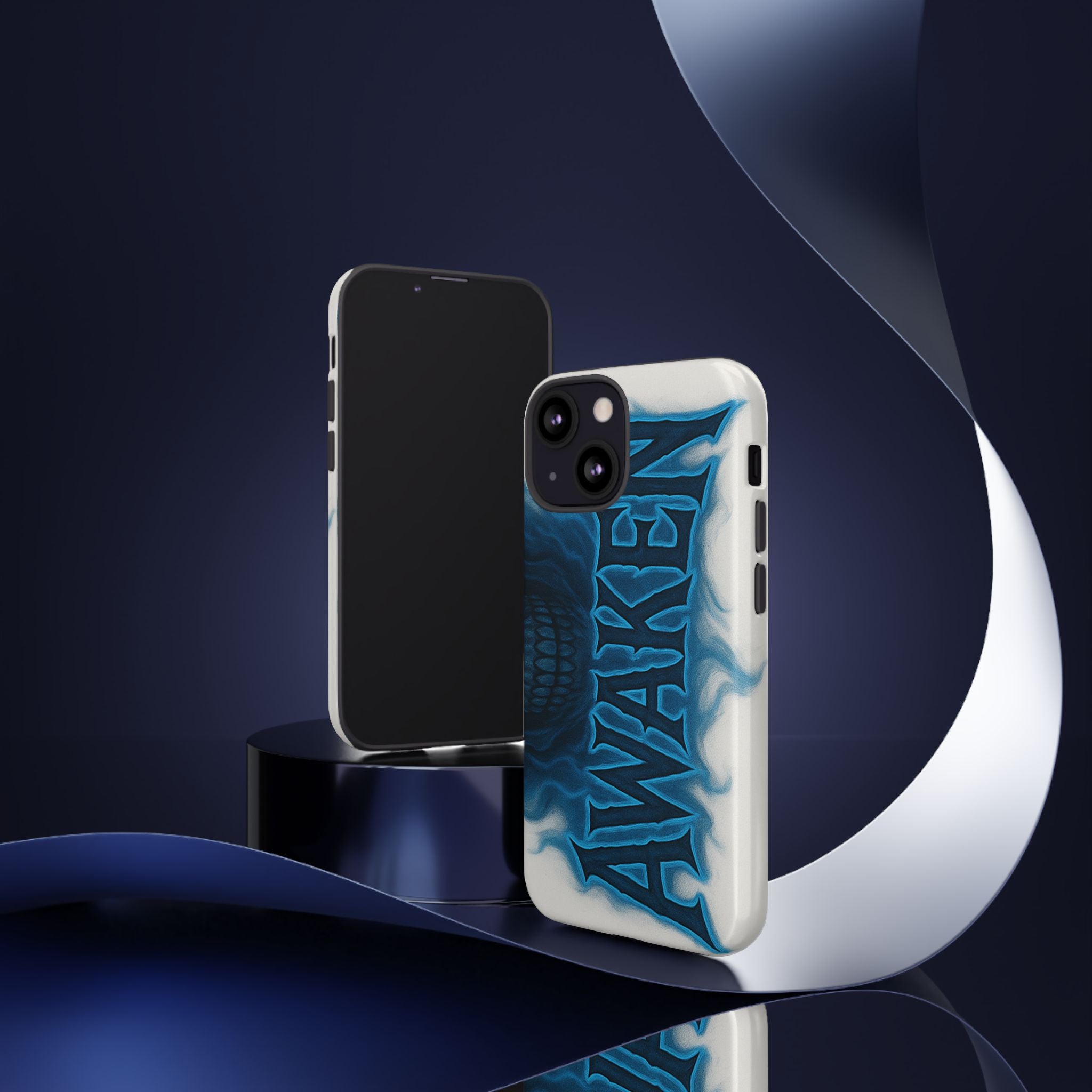 Awaken Skull Blue Flame Phone Case