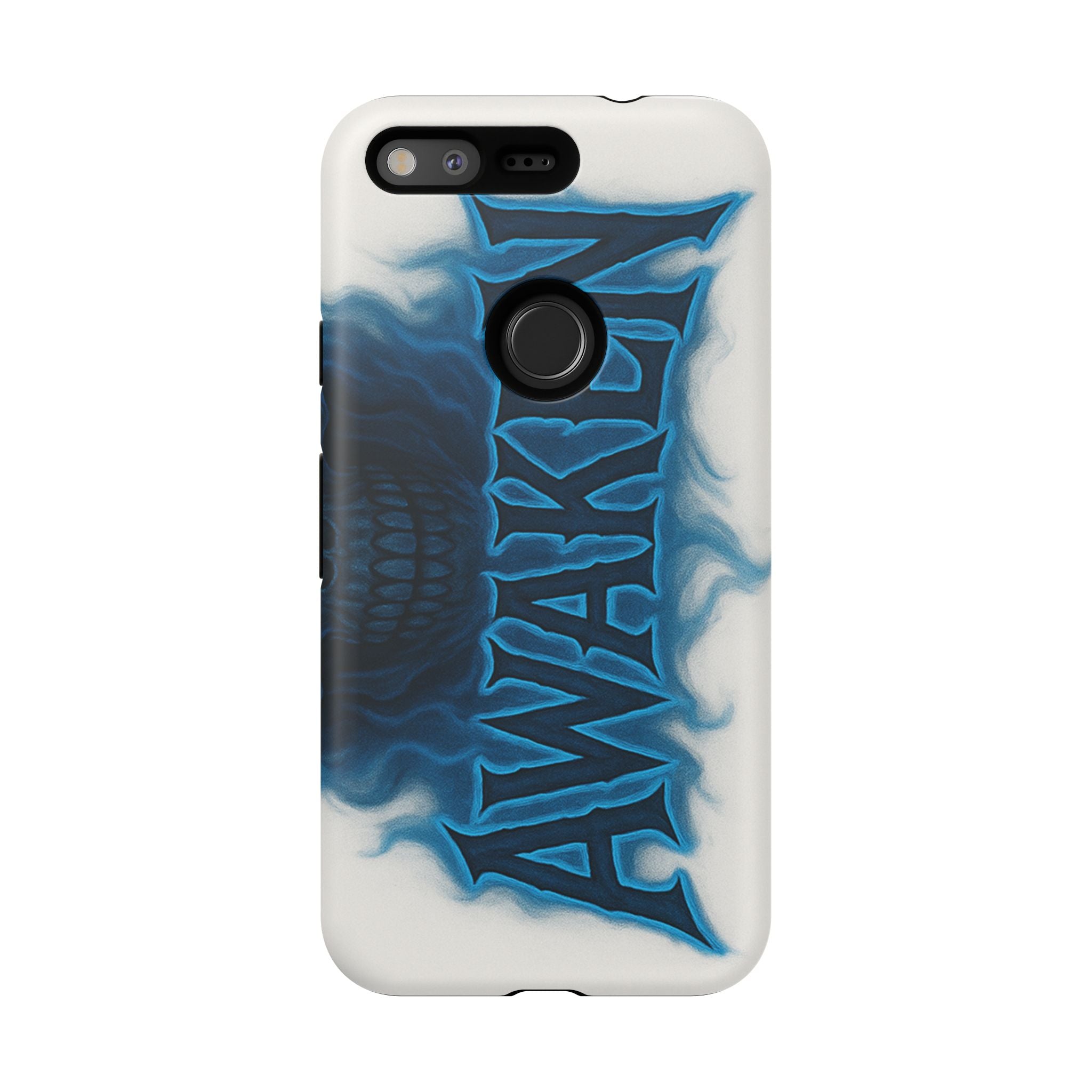 Awaken Skull Blue Flame Phone Case