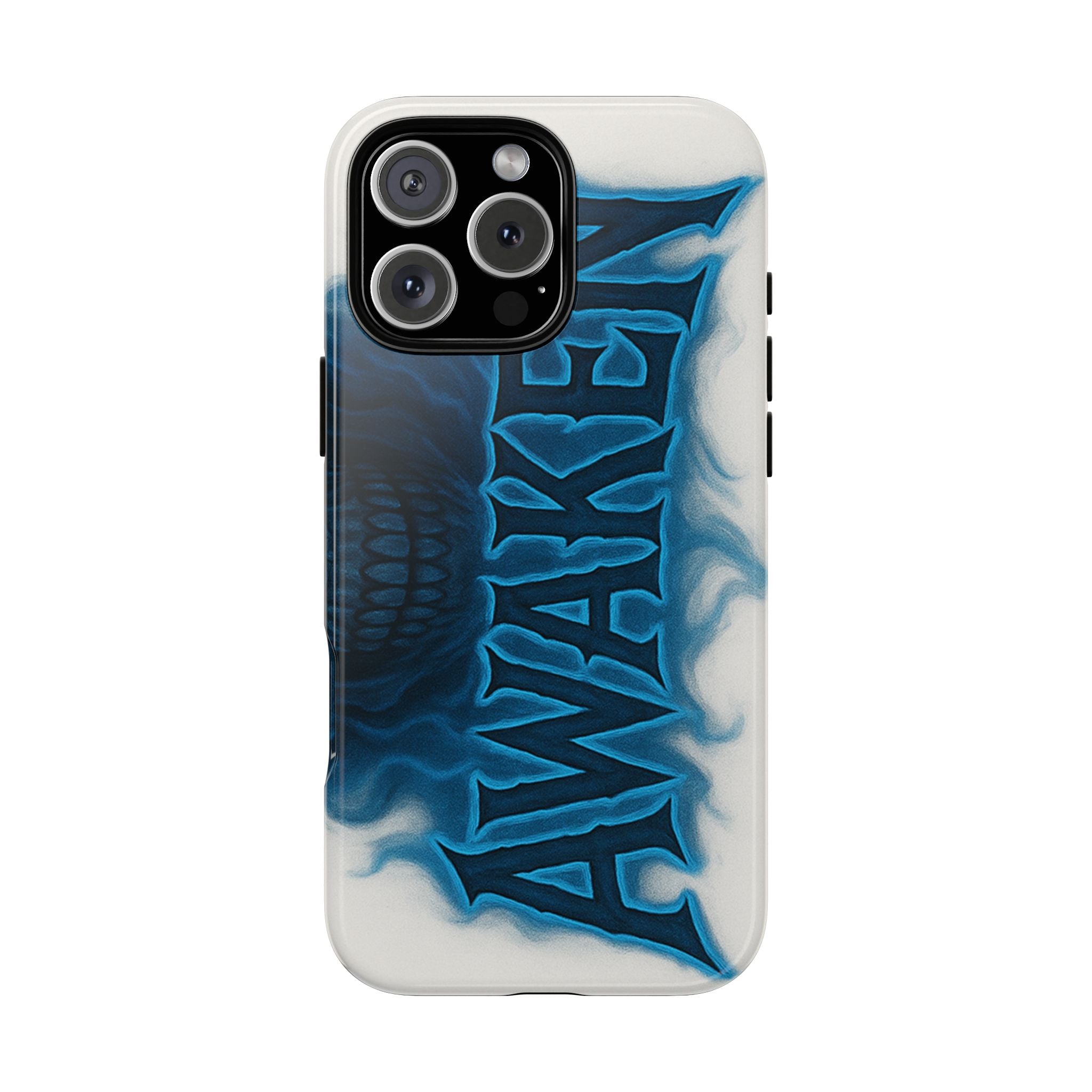 Awaken Skull Blue Flame Phone Case