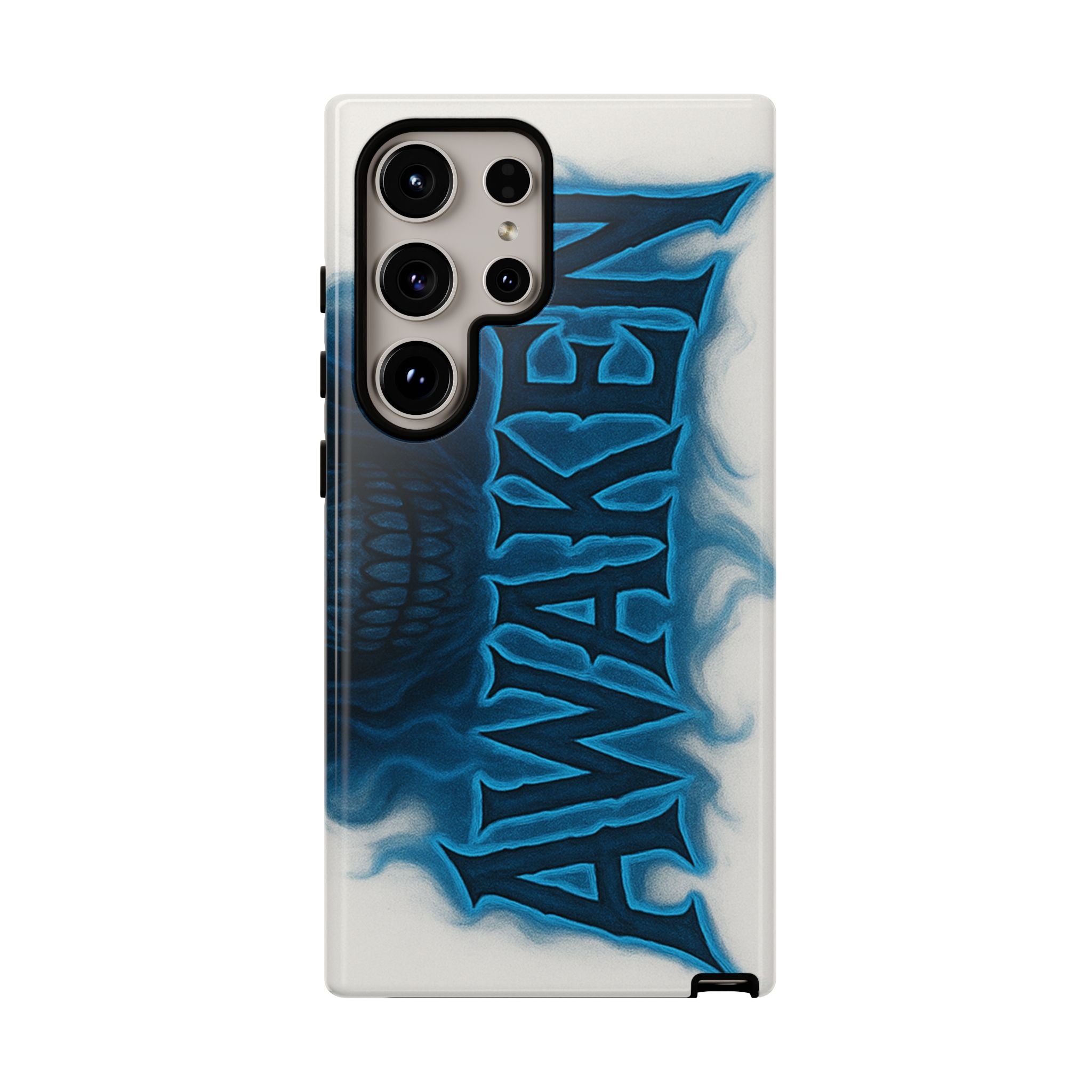Awaken Skull Blue Flame Phone Case