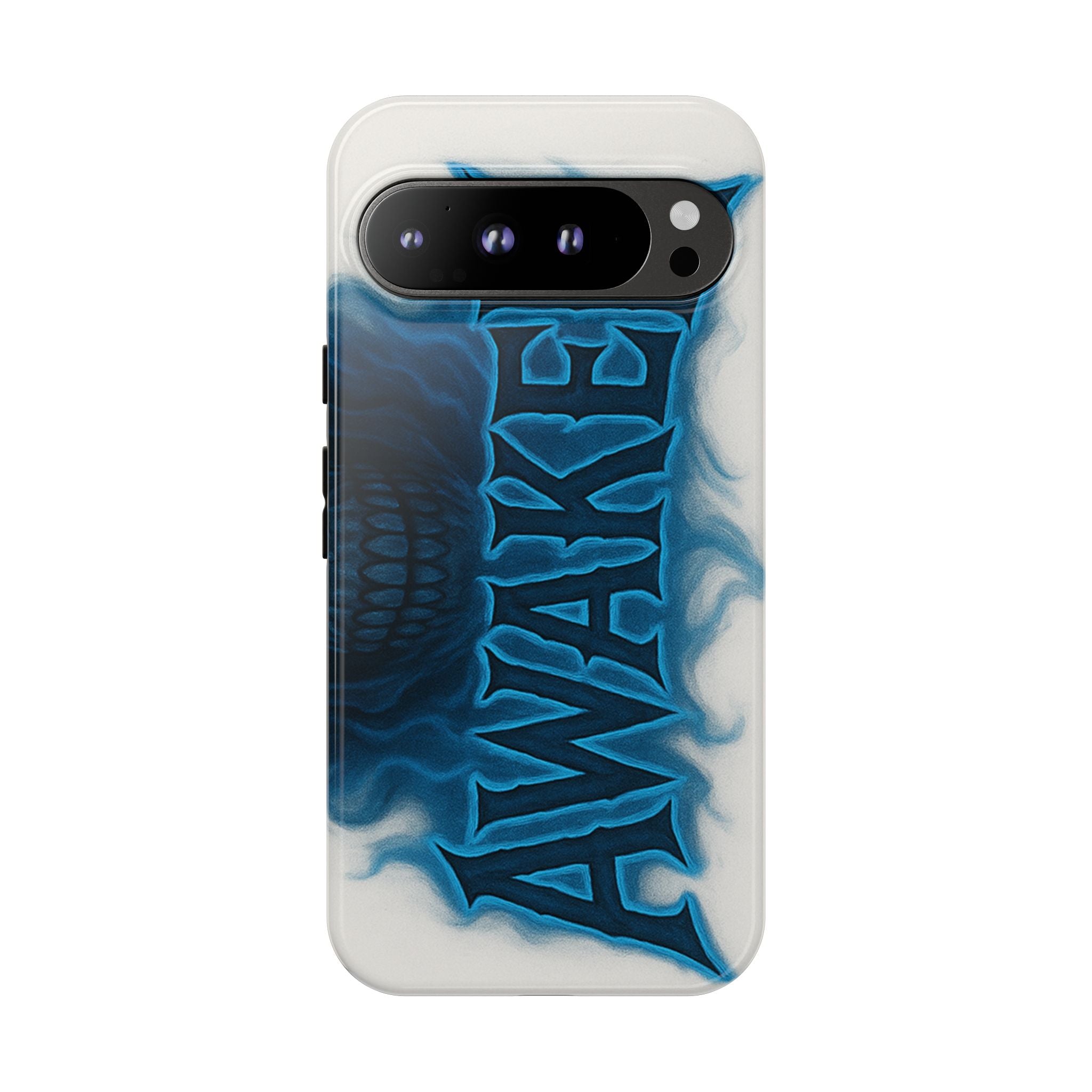 Awaken Skull Blue Flame Phone Case