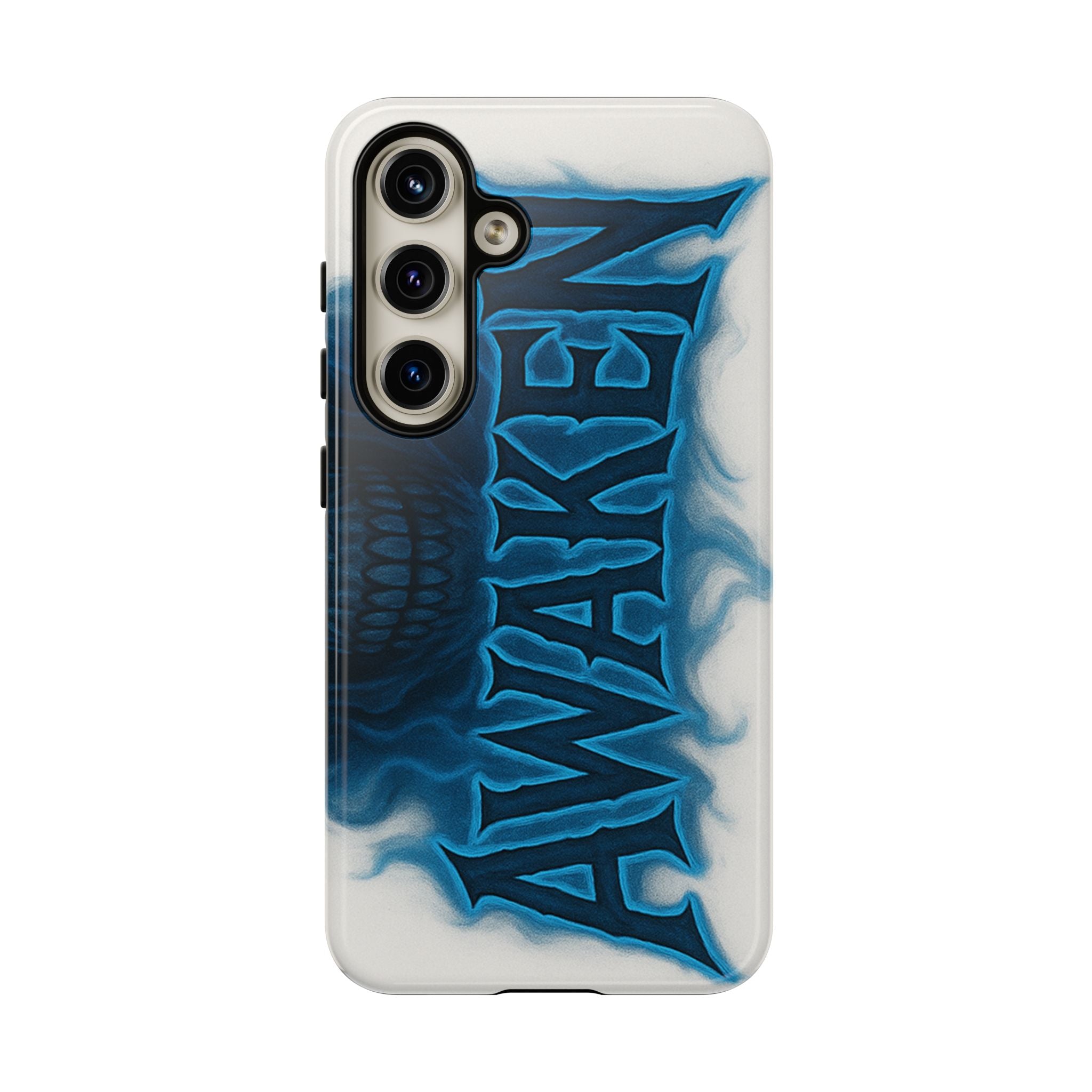Awaken Skull Blue Flame Phone Case