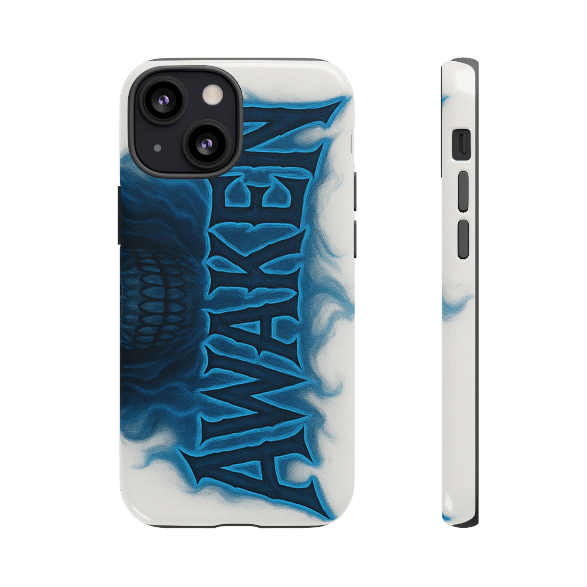 Awaken Skull Blue Flame Phone Case