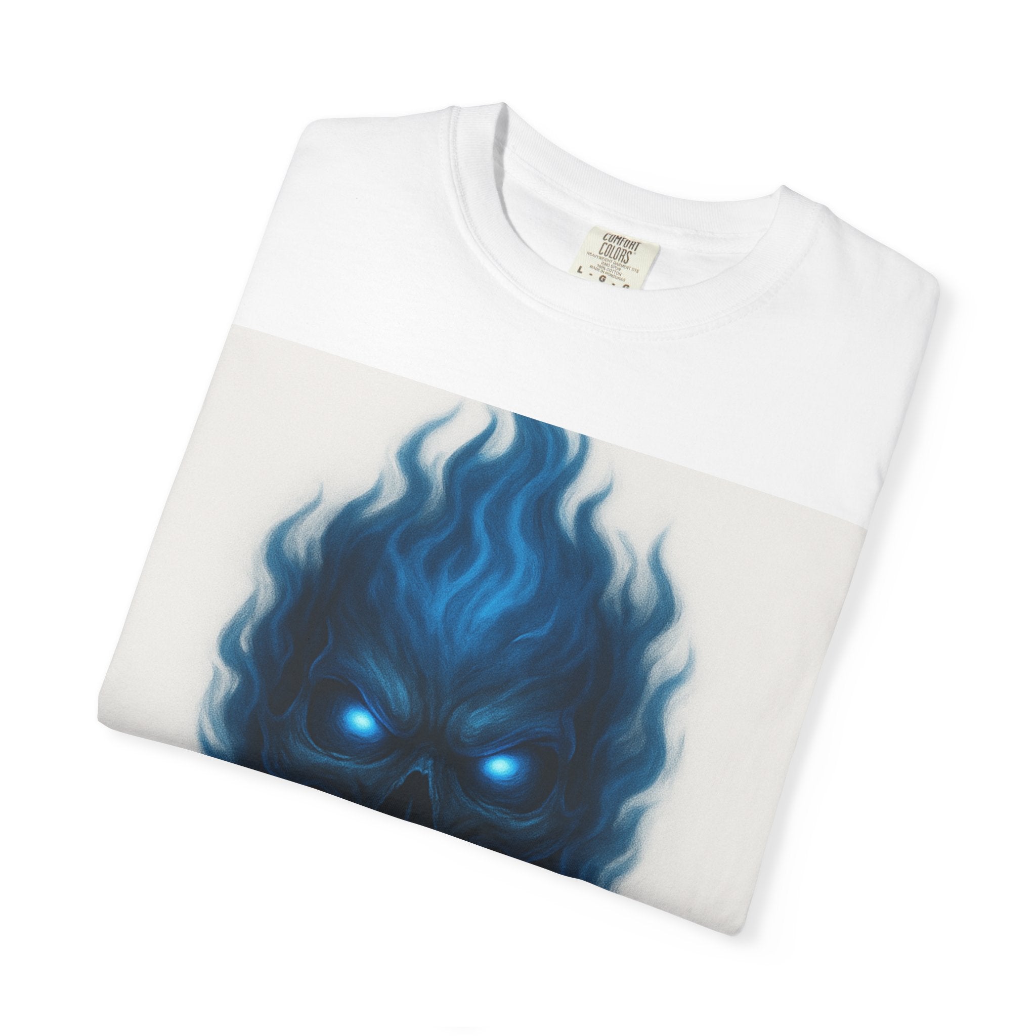Awaken / Arise Graphic T‑Shirt — Blue Flame Skull Streetwear