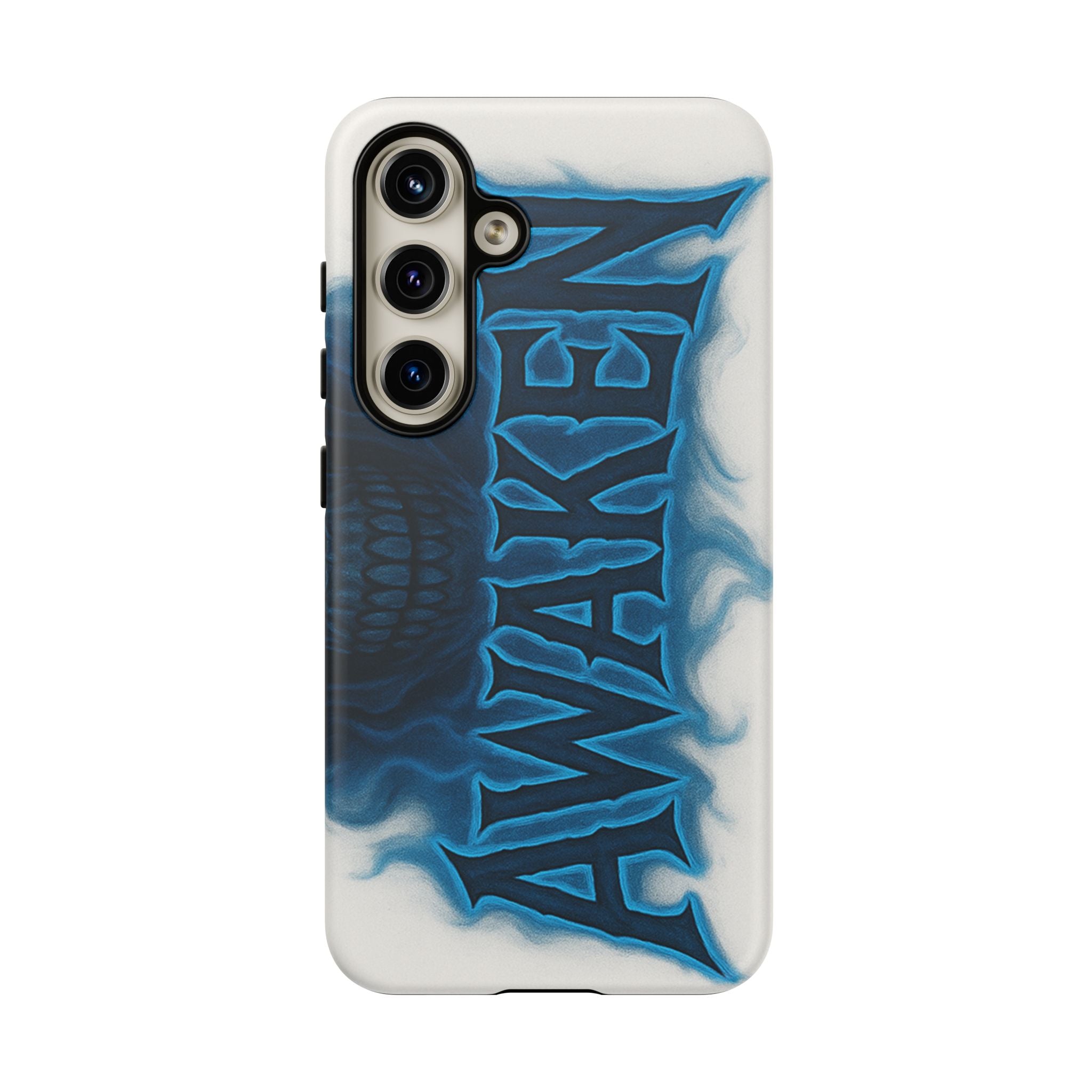 Awaken Skull Blue Flame Phone Case