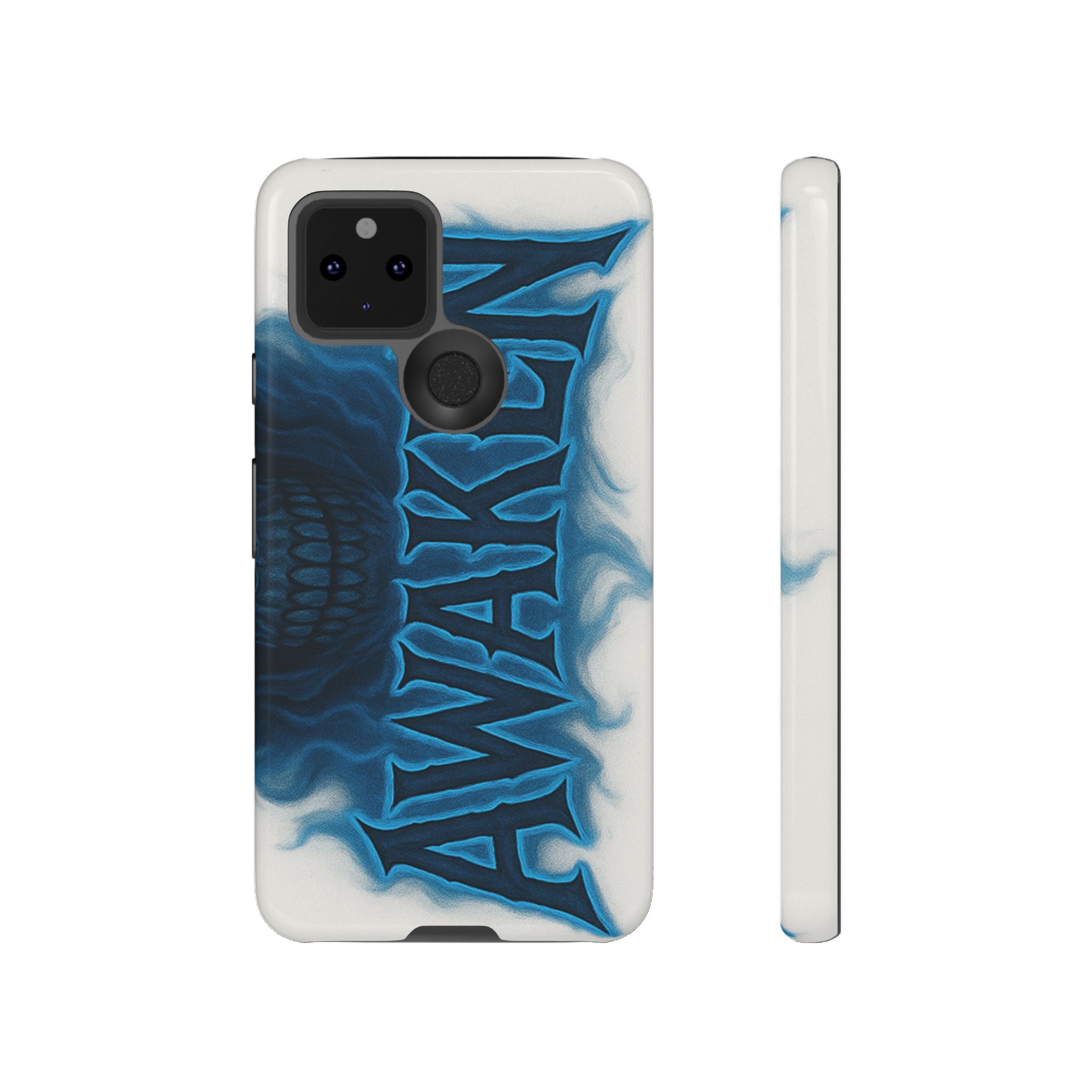 Awaken Skull Blue Flame Phone Case