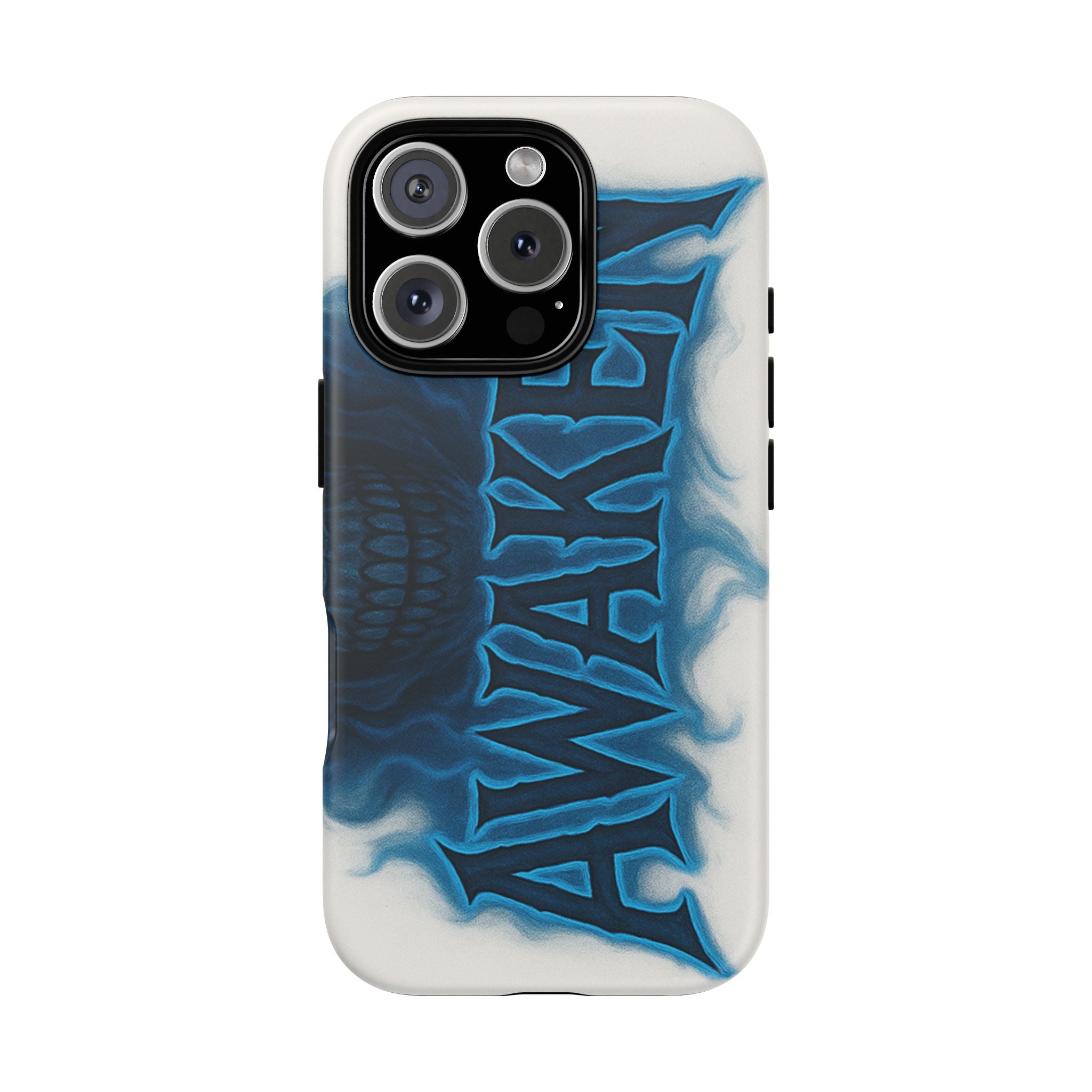 Awaken Skull Blue Flame Phone Case