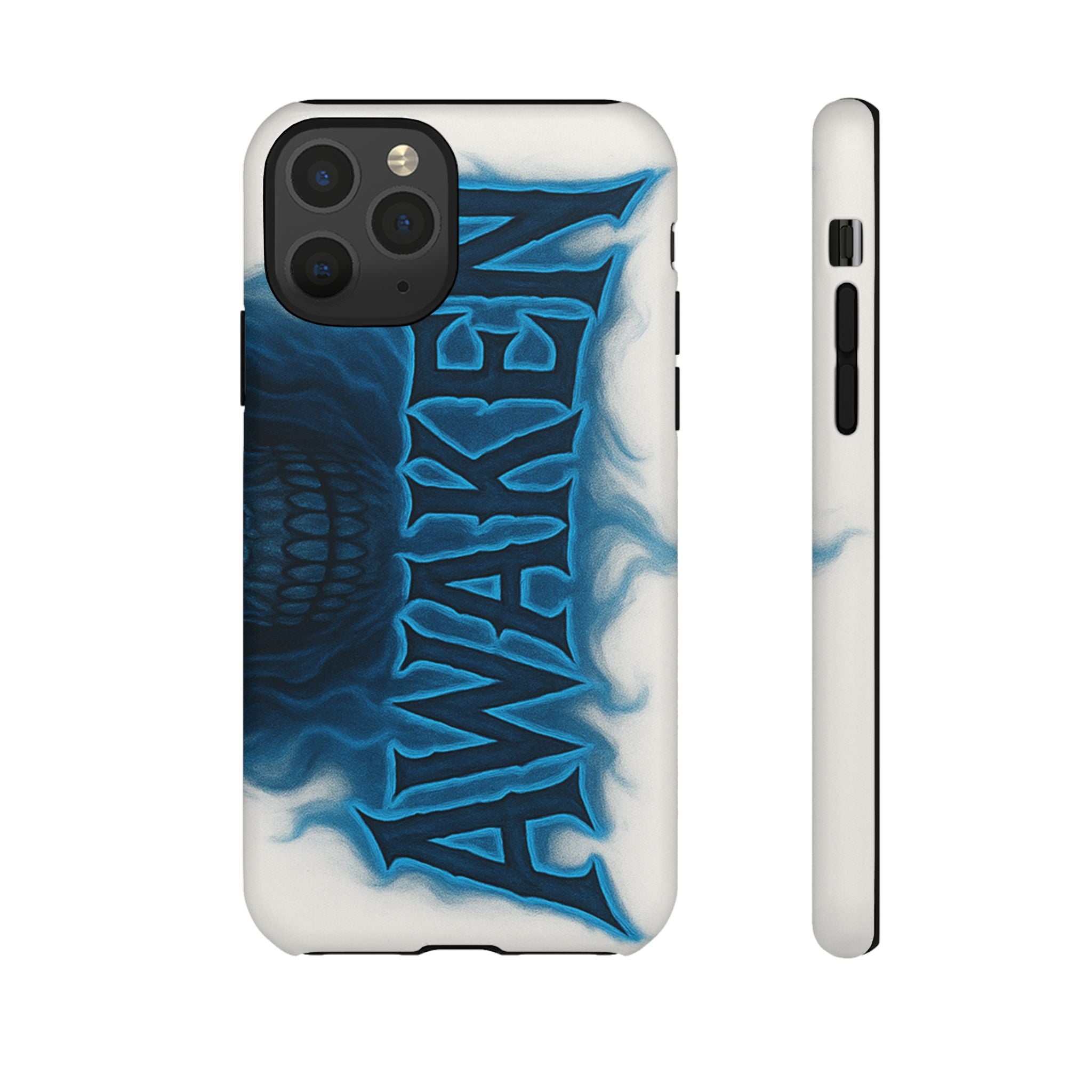 Awaken Skull Blue Flame Phone Case