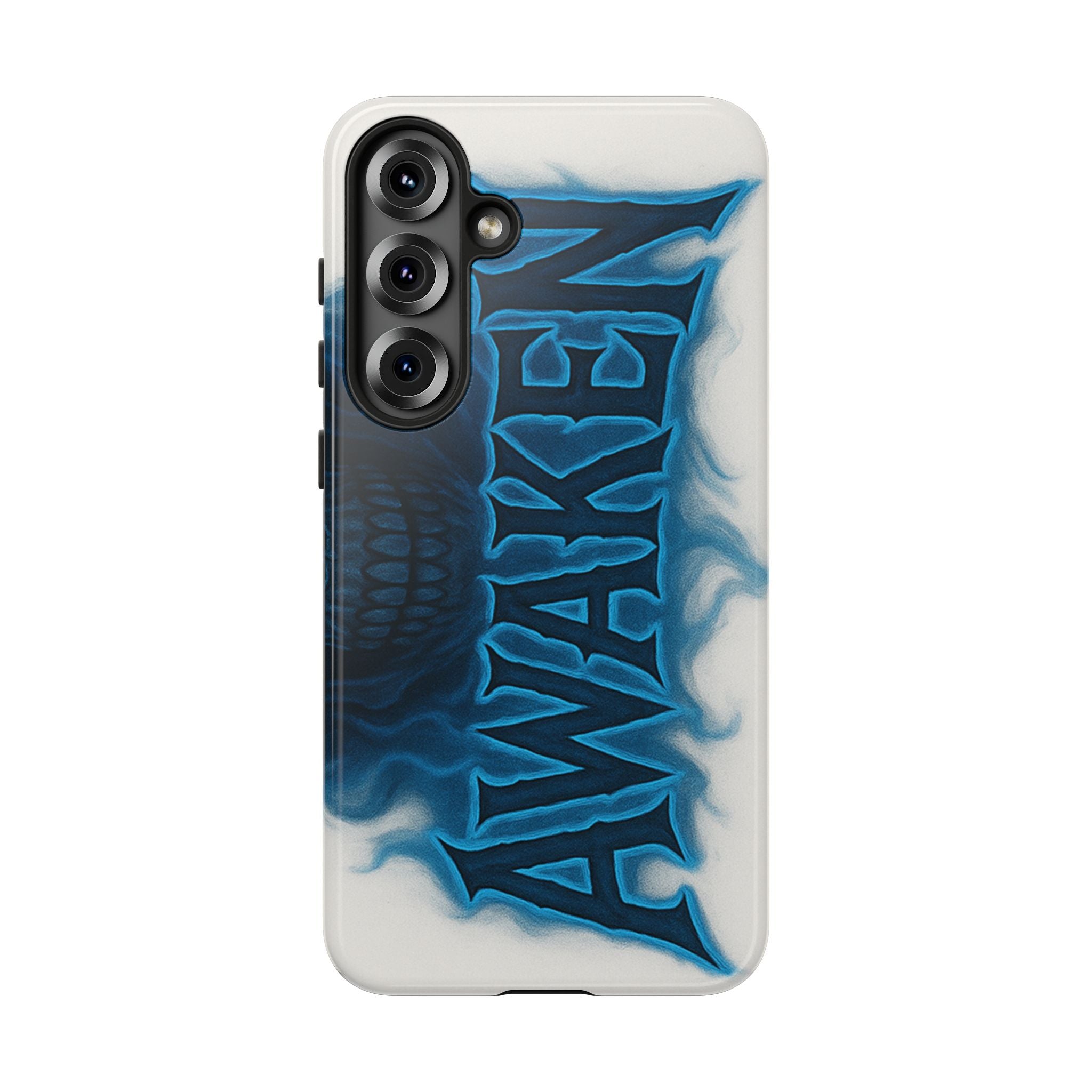 Awaken Skull Blue Flame Phone Case