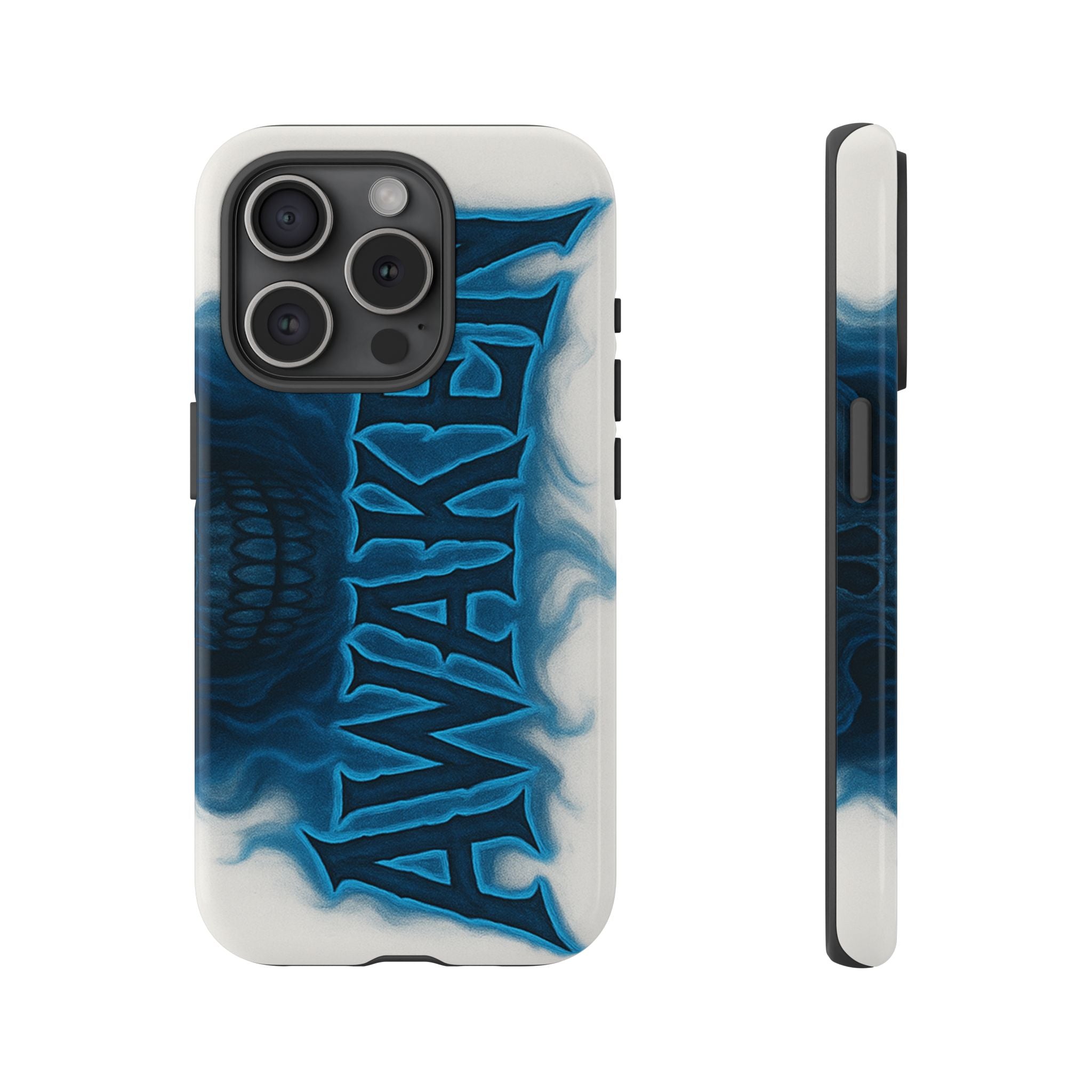 Awaken Skull Blue Flame Phone Case