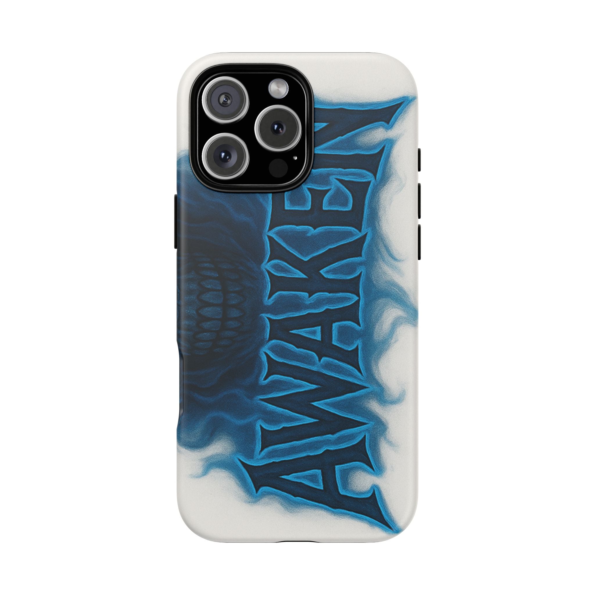 Awaken Skull Blue Flame Phone Case
