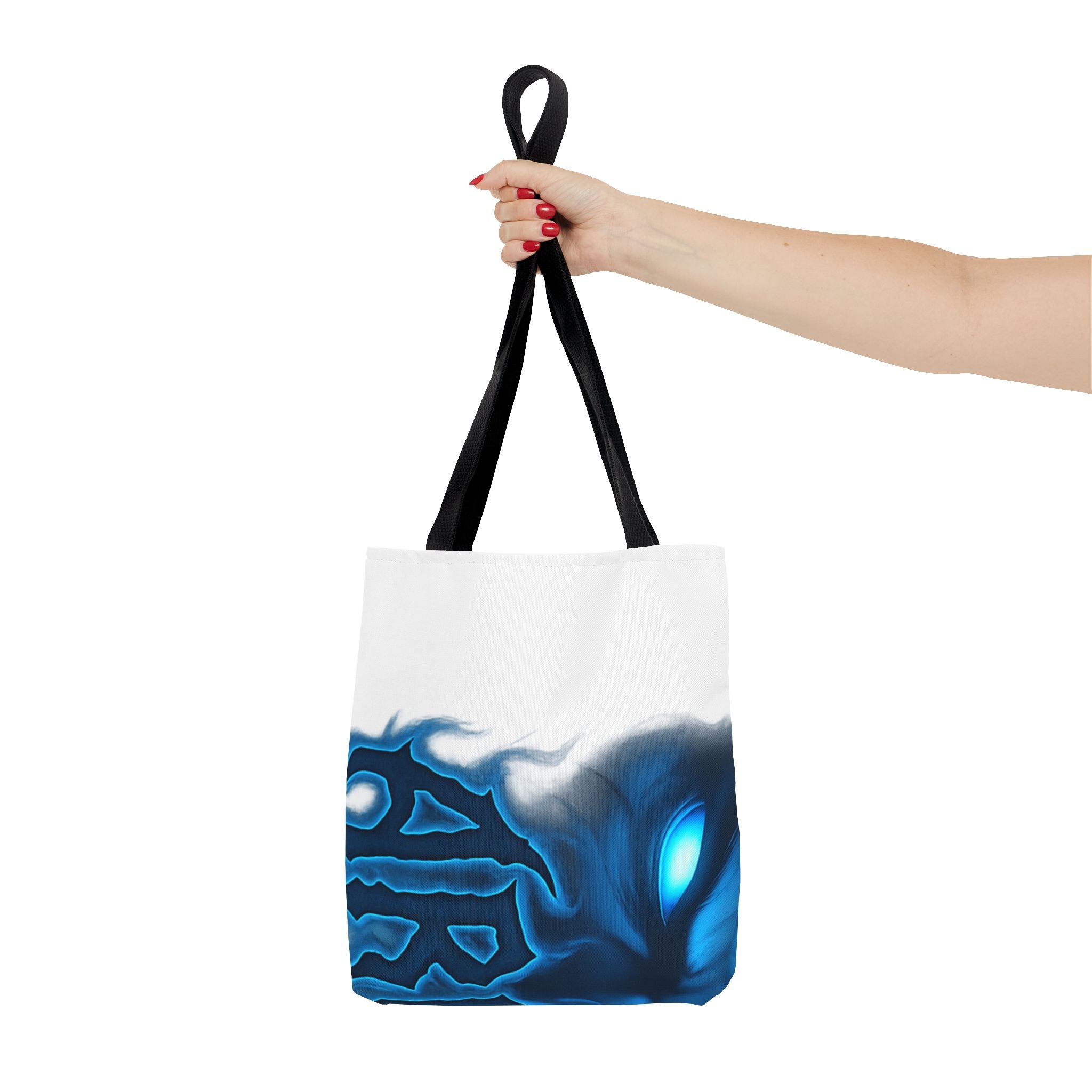 Blue Flame Tribal Tote Bag - Mystical AOP Canvas Tote