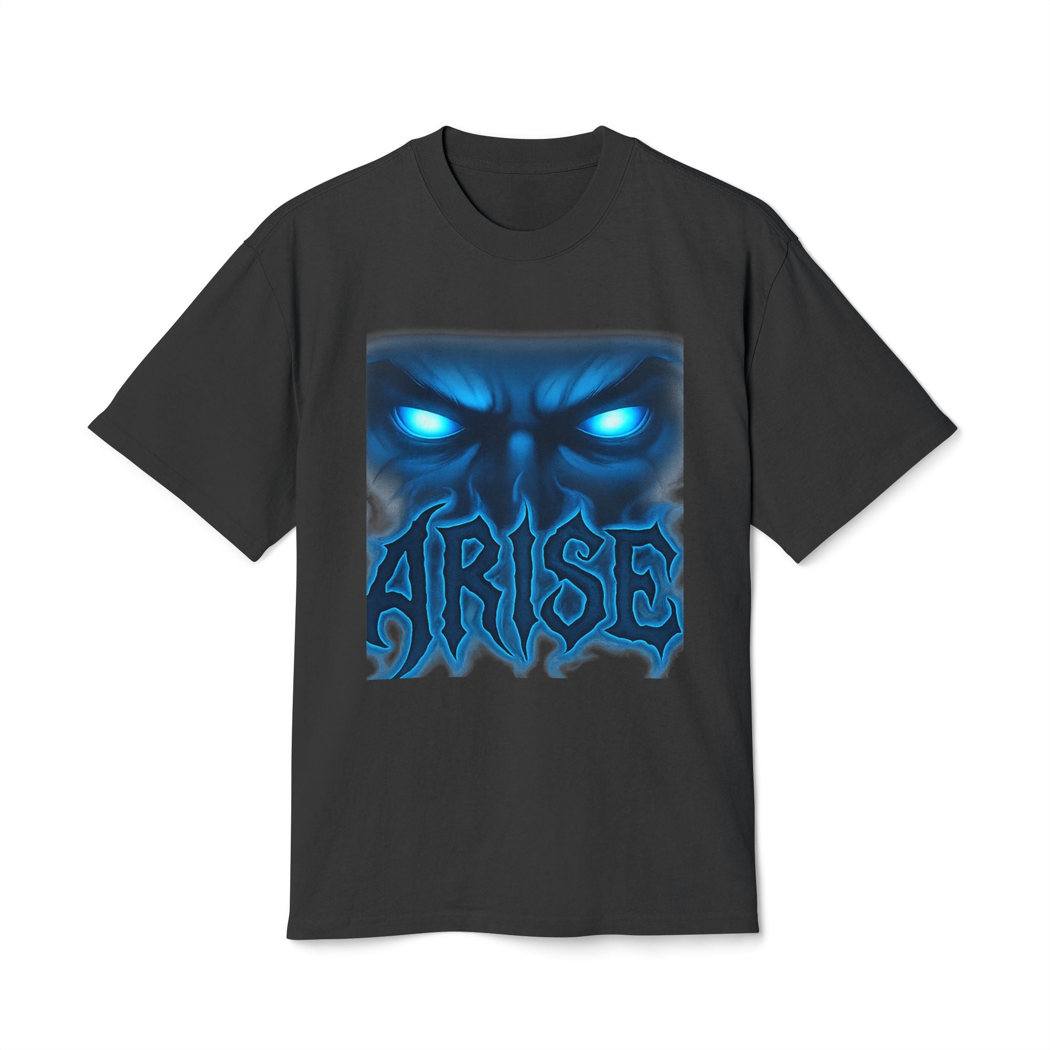 ARISE Blue Eyes Graphic Tee — Moody Gothic Horror T‑Shirt