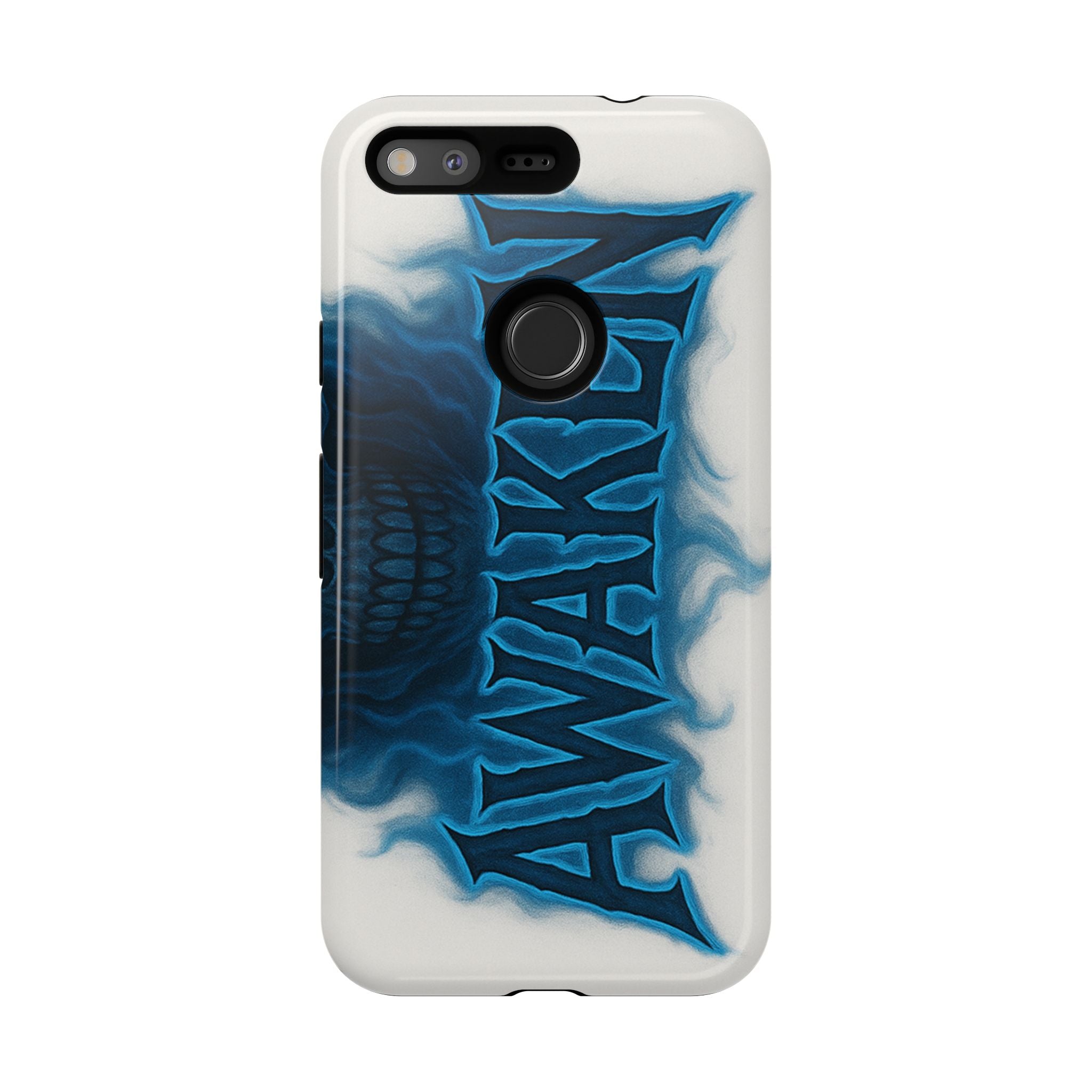 Awaken Skull Blue Flame Phone Case