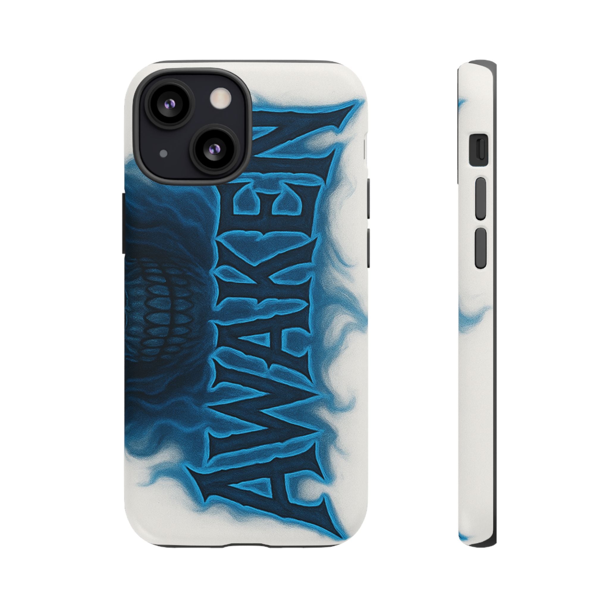 Awaken Skull Blue Flame Phone Case
