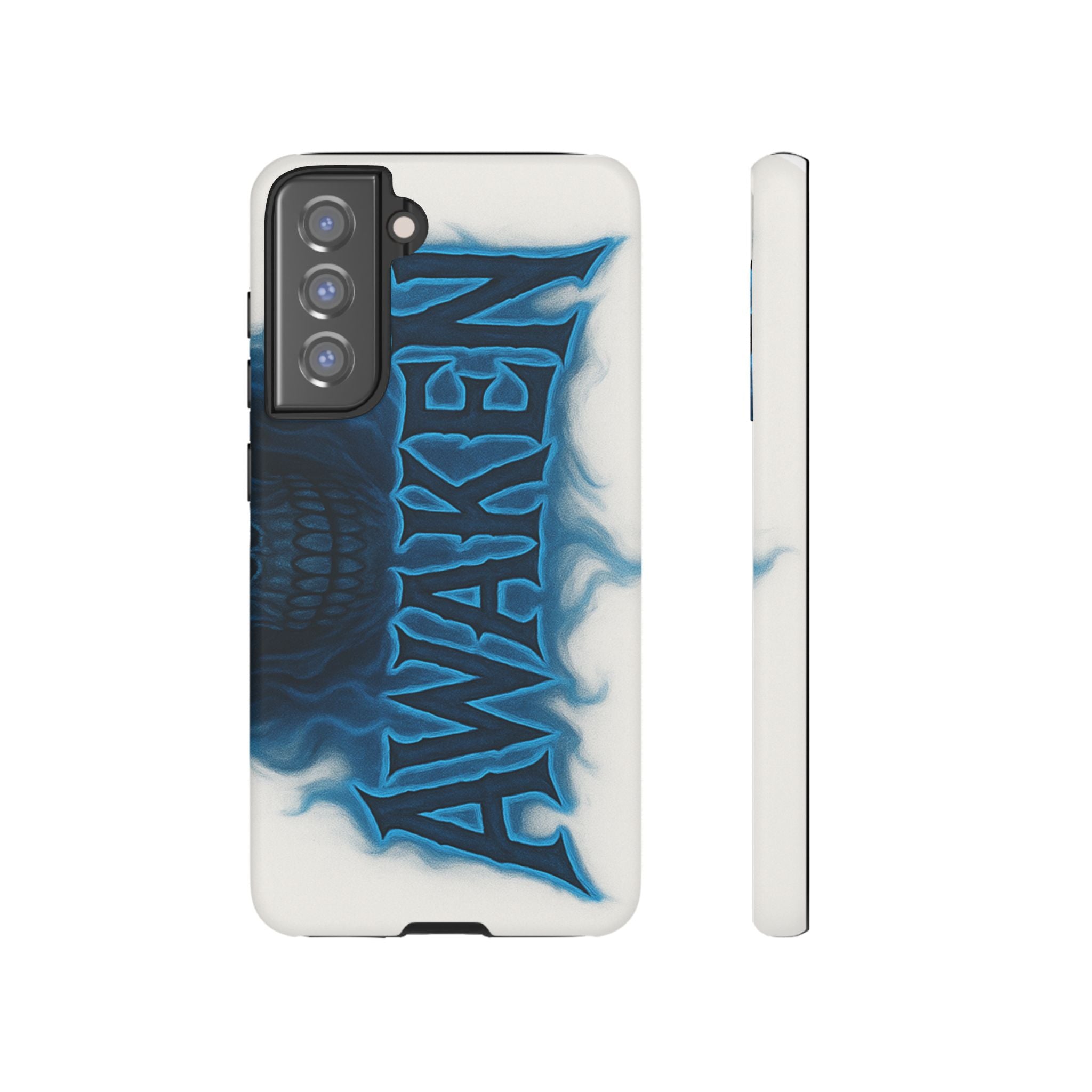 Awaken Skull Blue Flame Phone Case