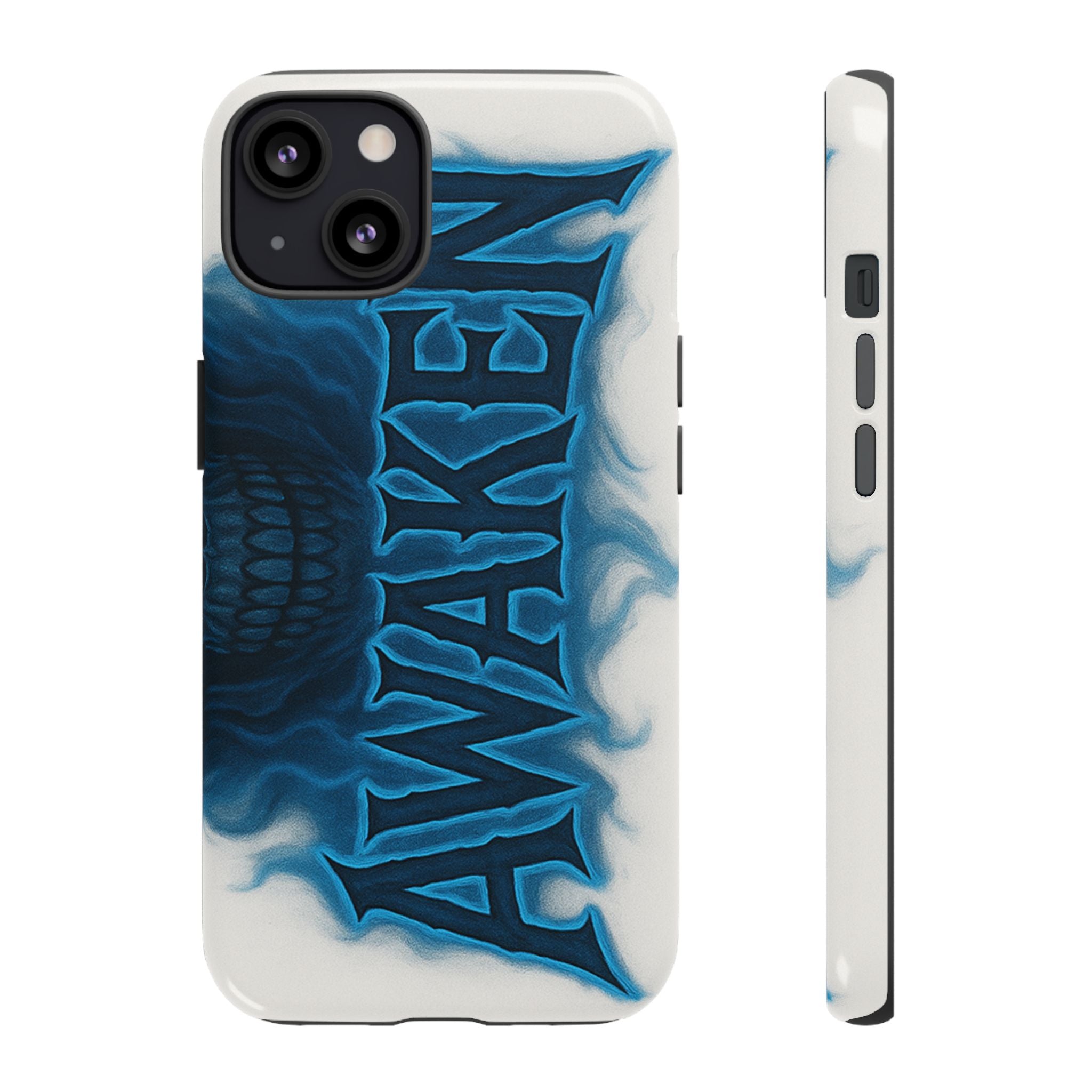 Awaken Skull Blue Flame Phone Case