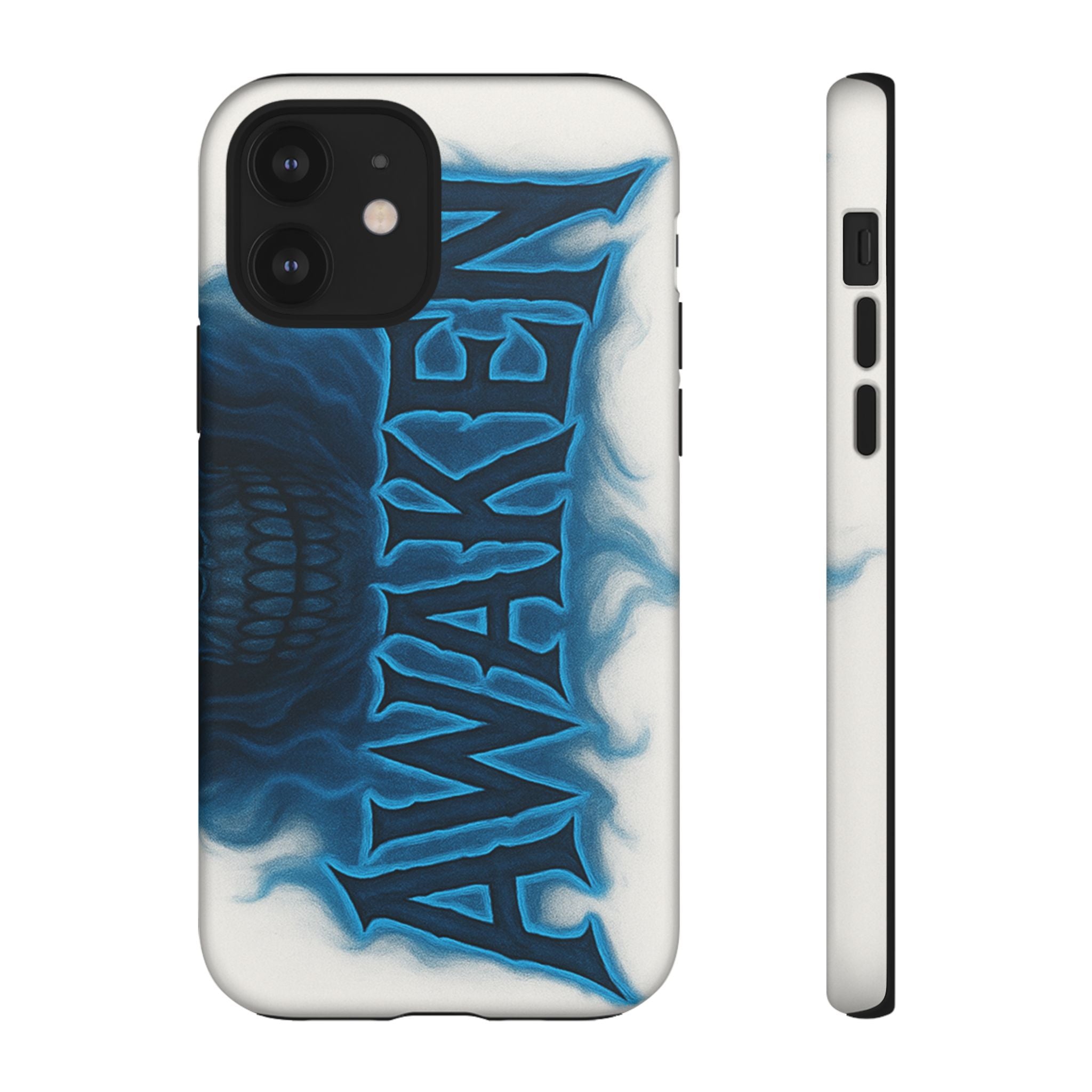 Awaken Skull Blue Flame Phone Case