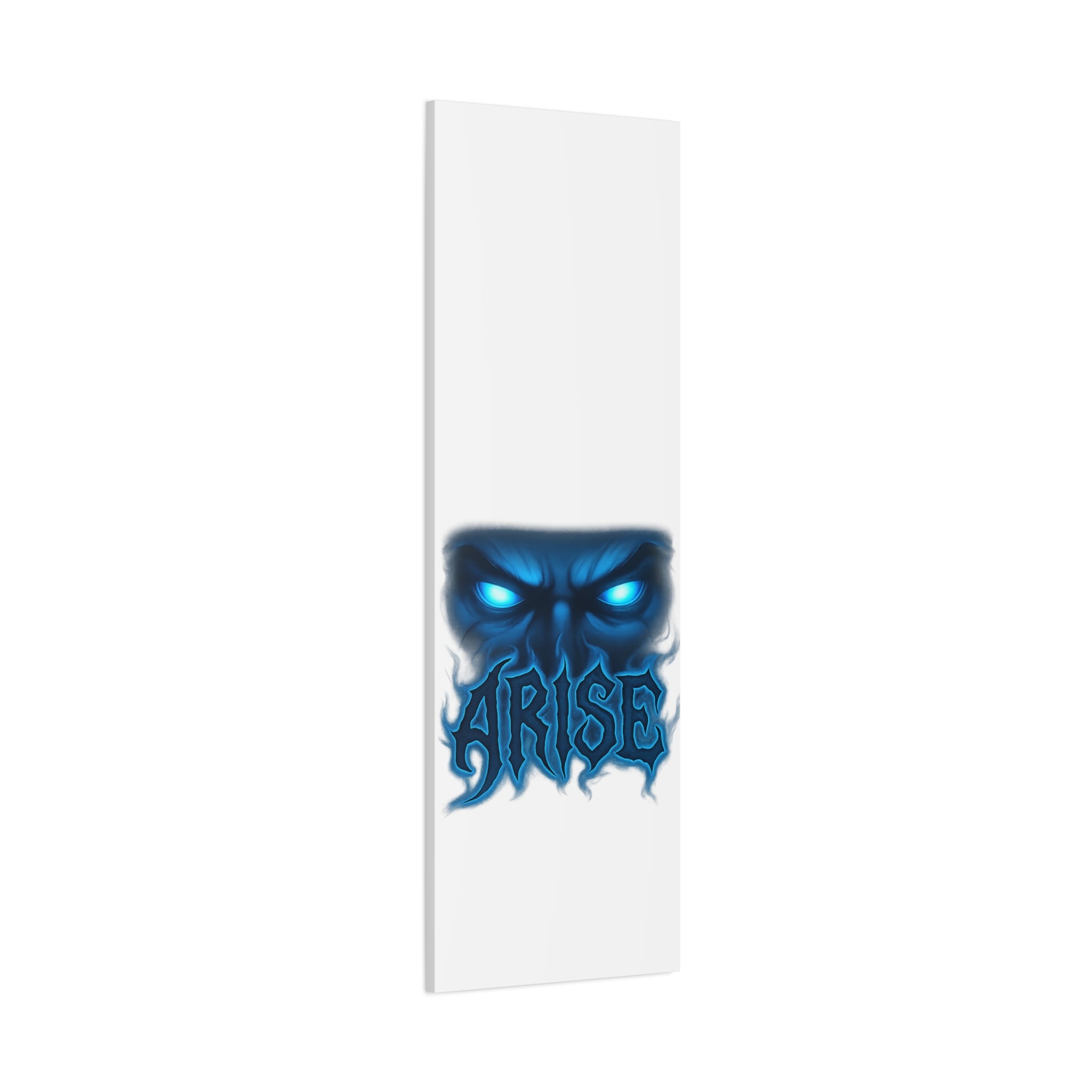 Arise Blue Demon Canvas Wall Art — Matte Stretched Horror Poster