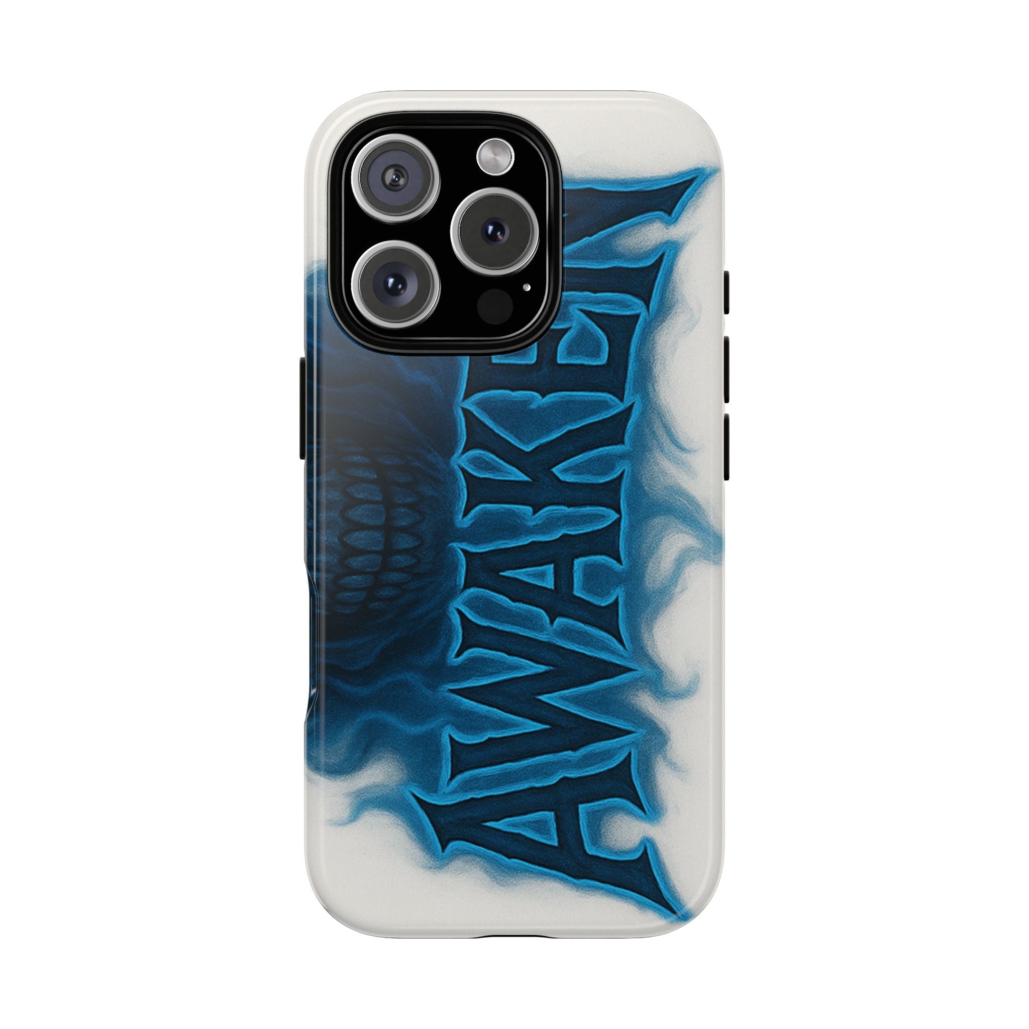 Awaken Skull Blue Flame Phone Case