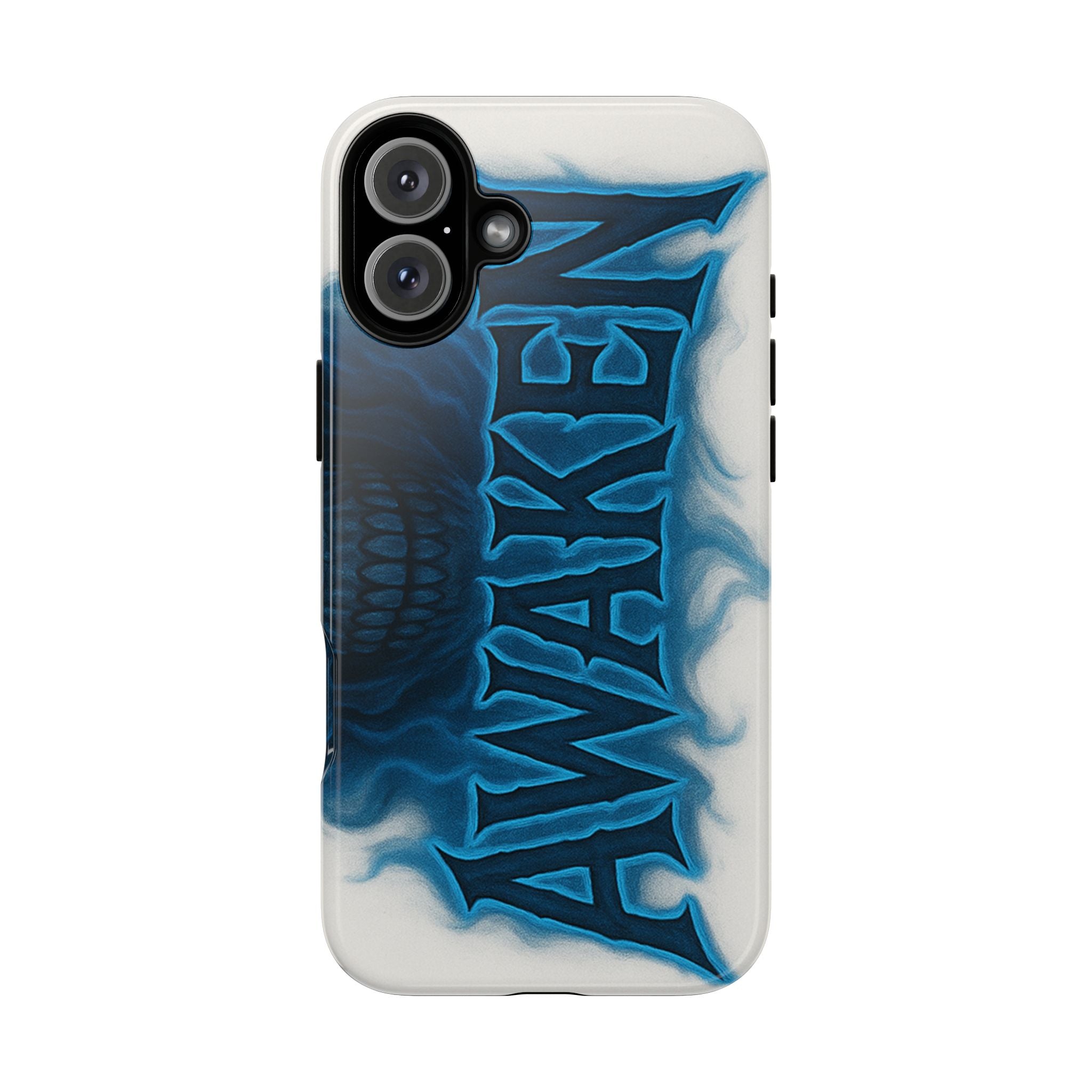 Awaken Skull Blue Flame Phone Case