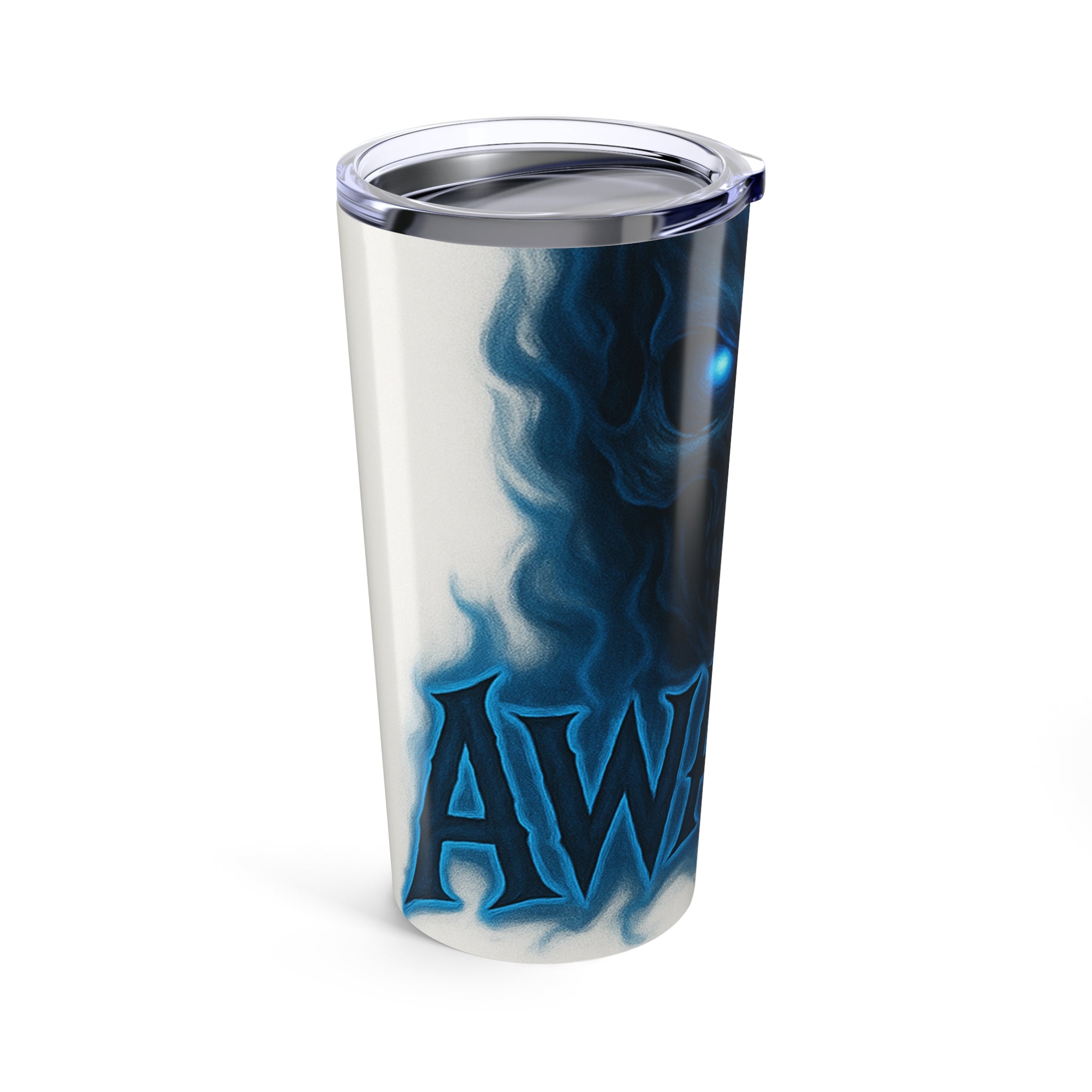 20oz Blue Skull "Awaken" Tumbler – Insulated Stainless Steel Travel Cup