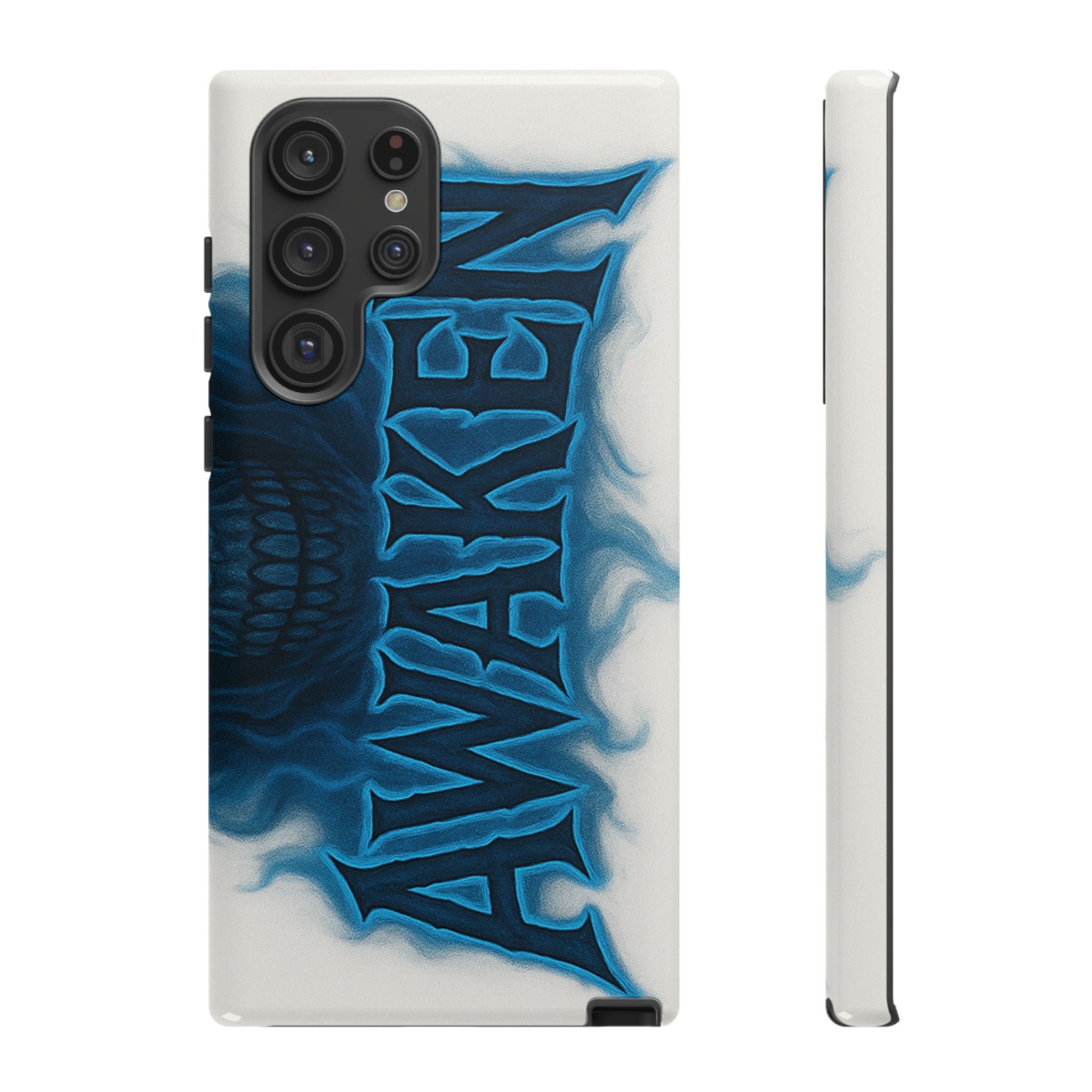 Awaken Skull Blue Flame Phone Case