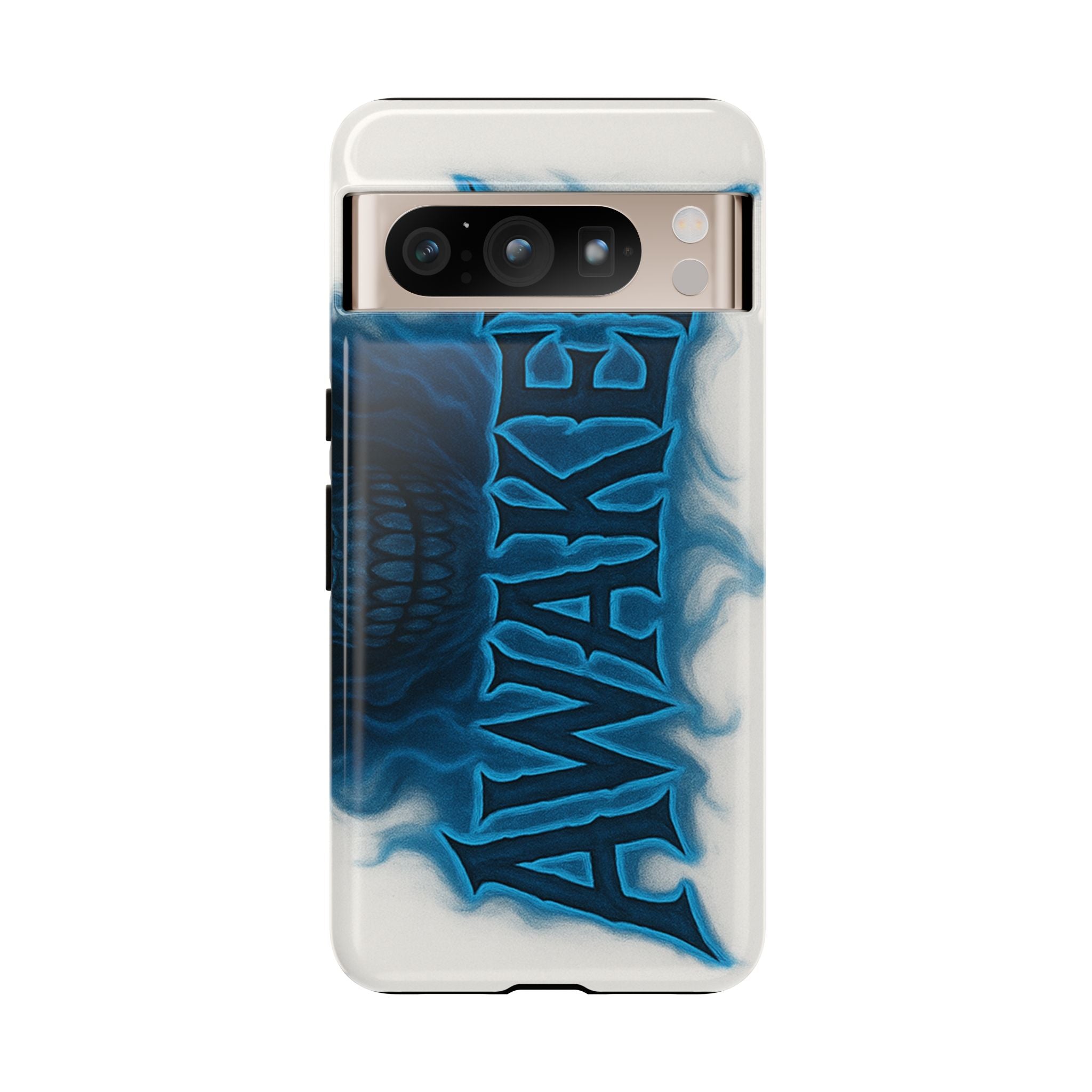 Awaken Skull Blue Flame Phone Case