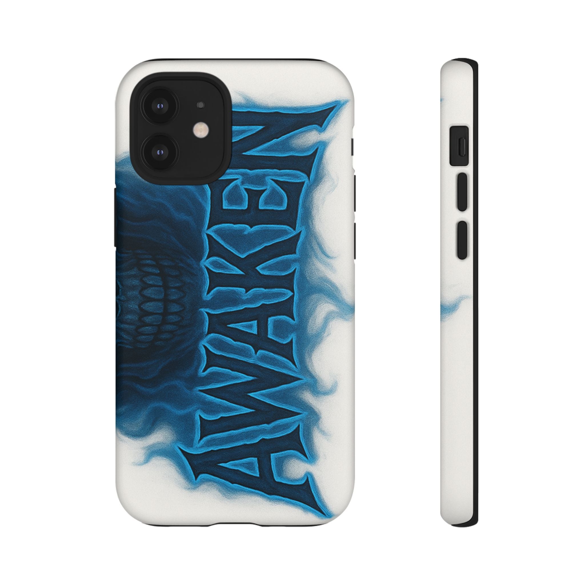 Awaken Skull Blue Flame Phone Case