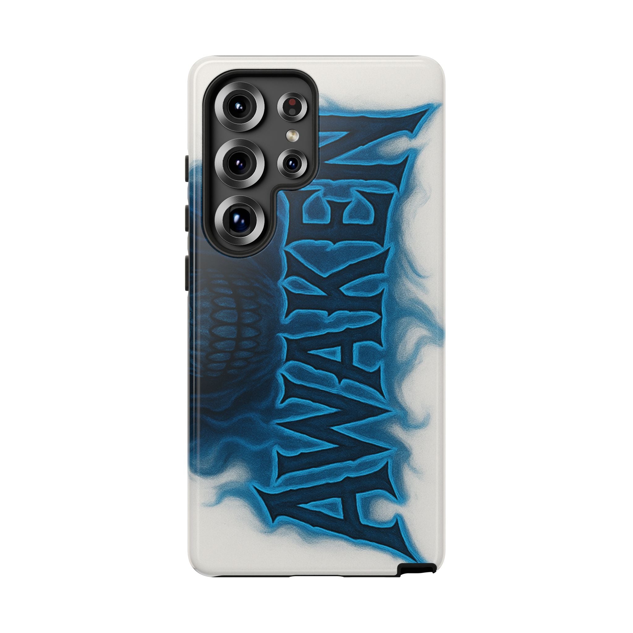 Awaken Skull Blue Flame Phone Case