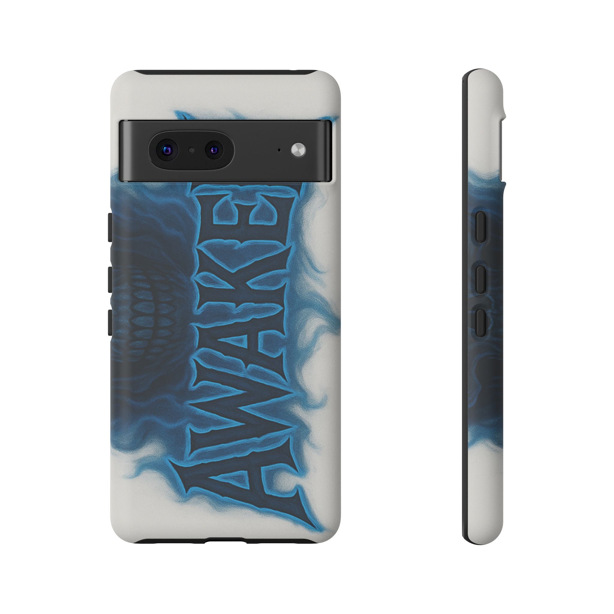 Awaken Skull Blue Flame Phone Case