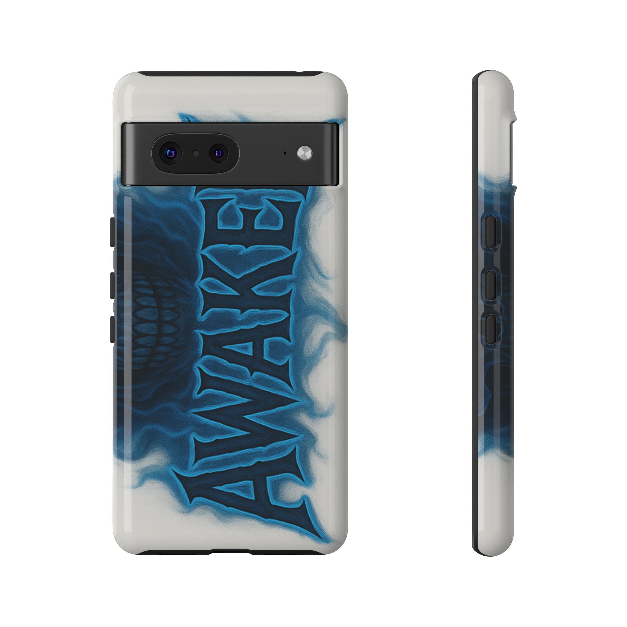 Awaken Skull Blue Flame Phone Case