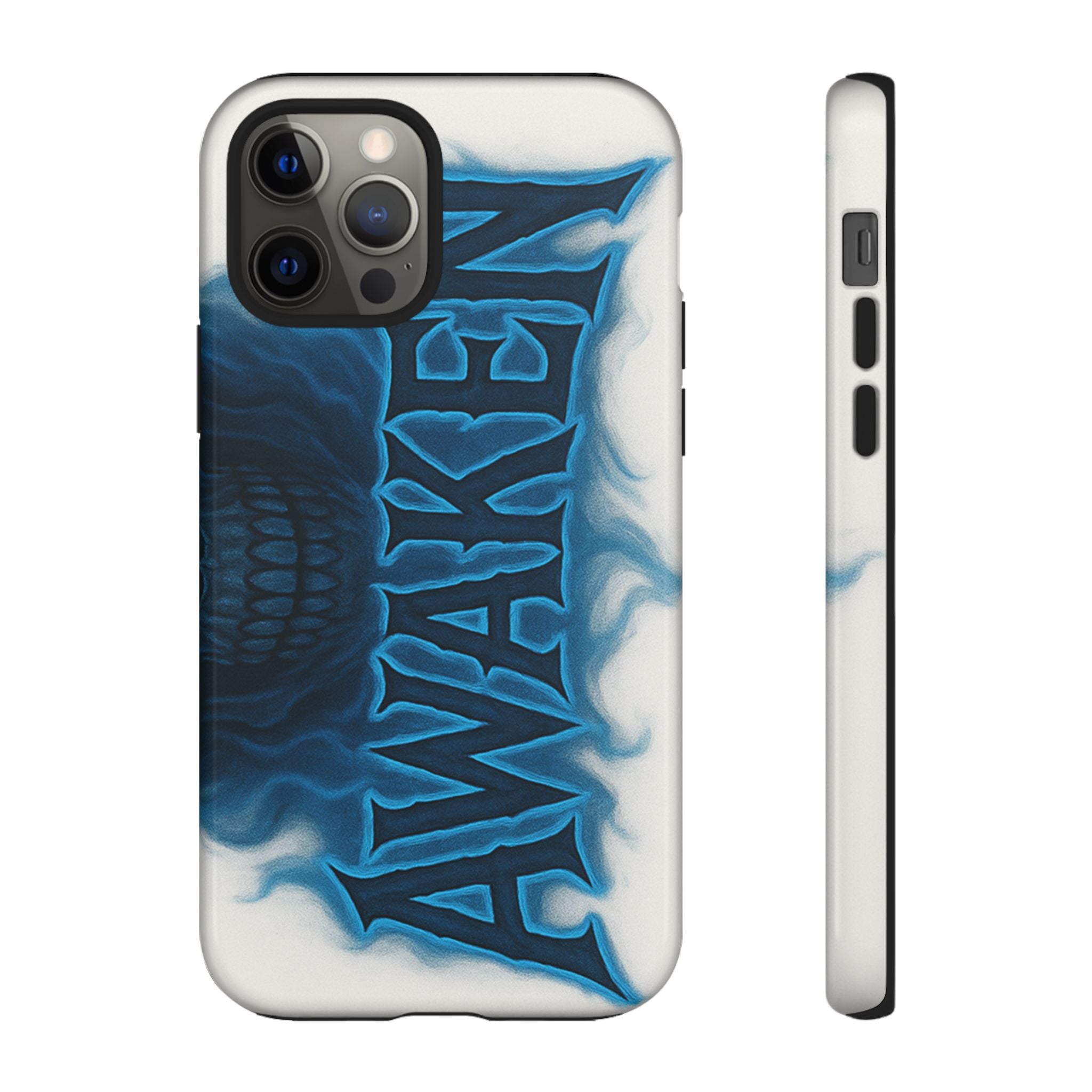 Awaken Skull Blue Flame Phone Case