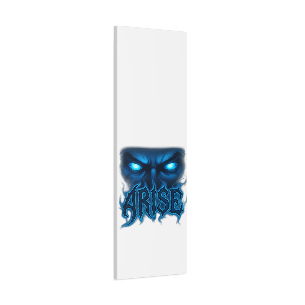 Arise Blue Demon Canvas Wall Art — Matte Stretched Horror Poster